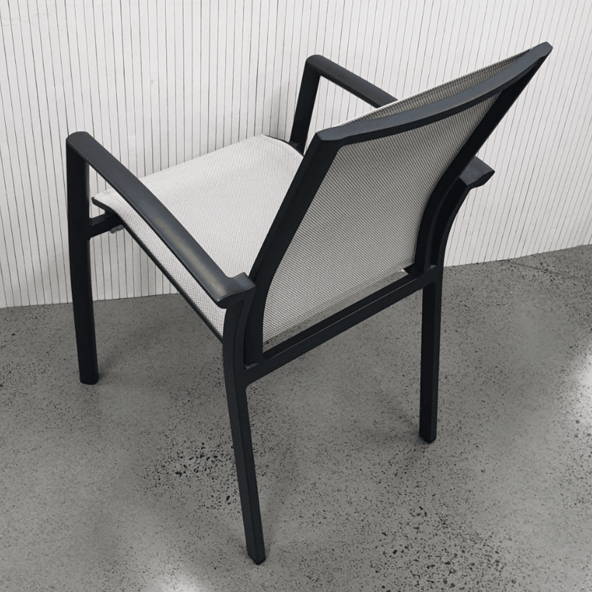Florida Dining Chair - Charcoal/Beige - Lume Outdoor Living