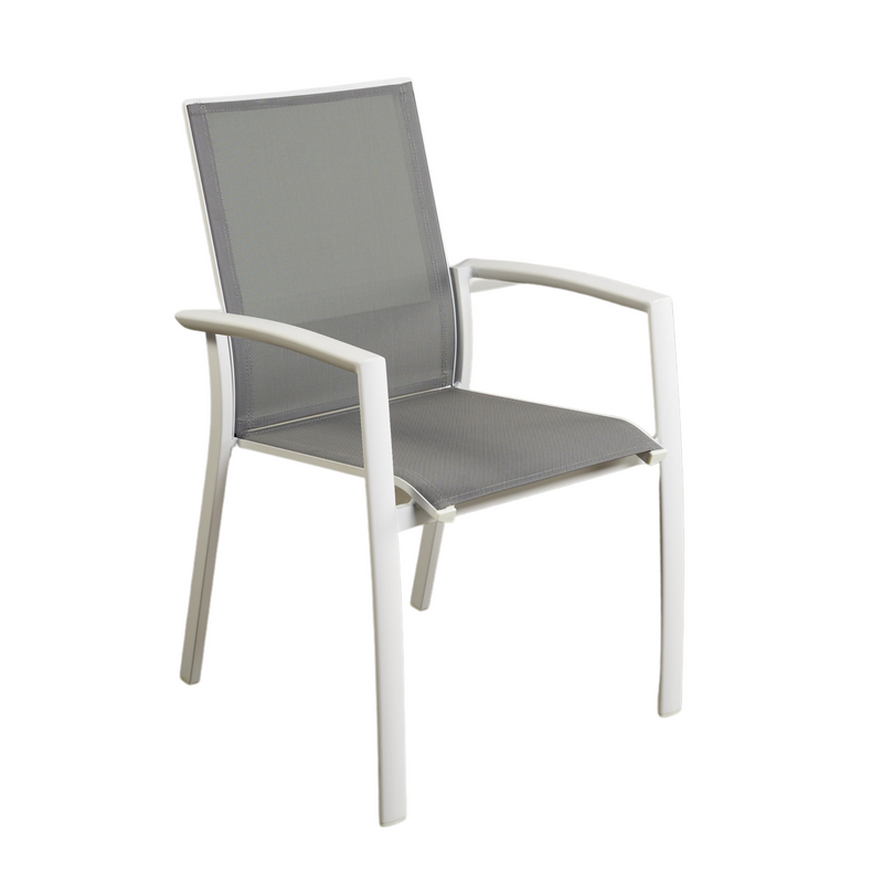 Florida White Outdoor Dining Chair