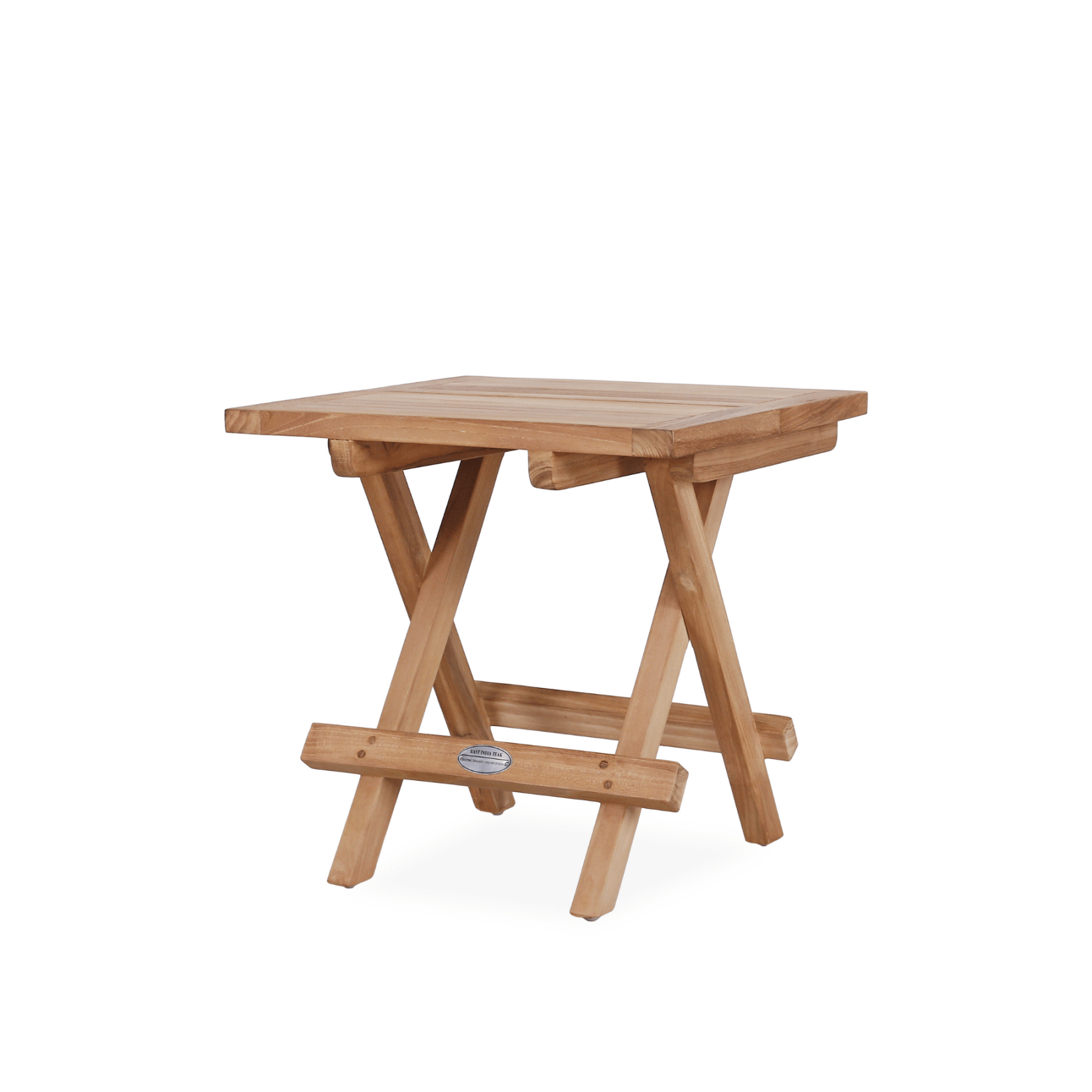 Folding teak picnic side table - Lume Outdoor Living