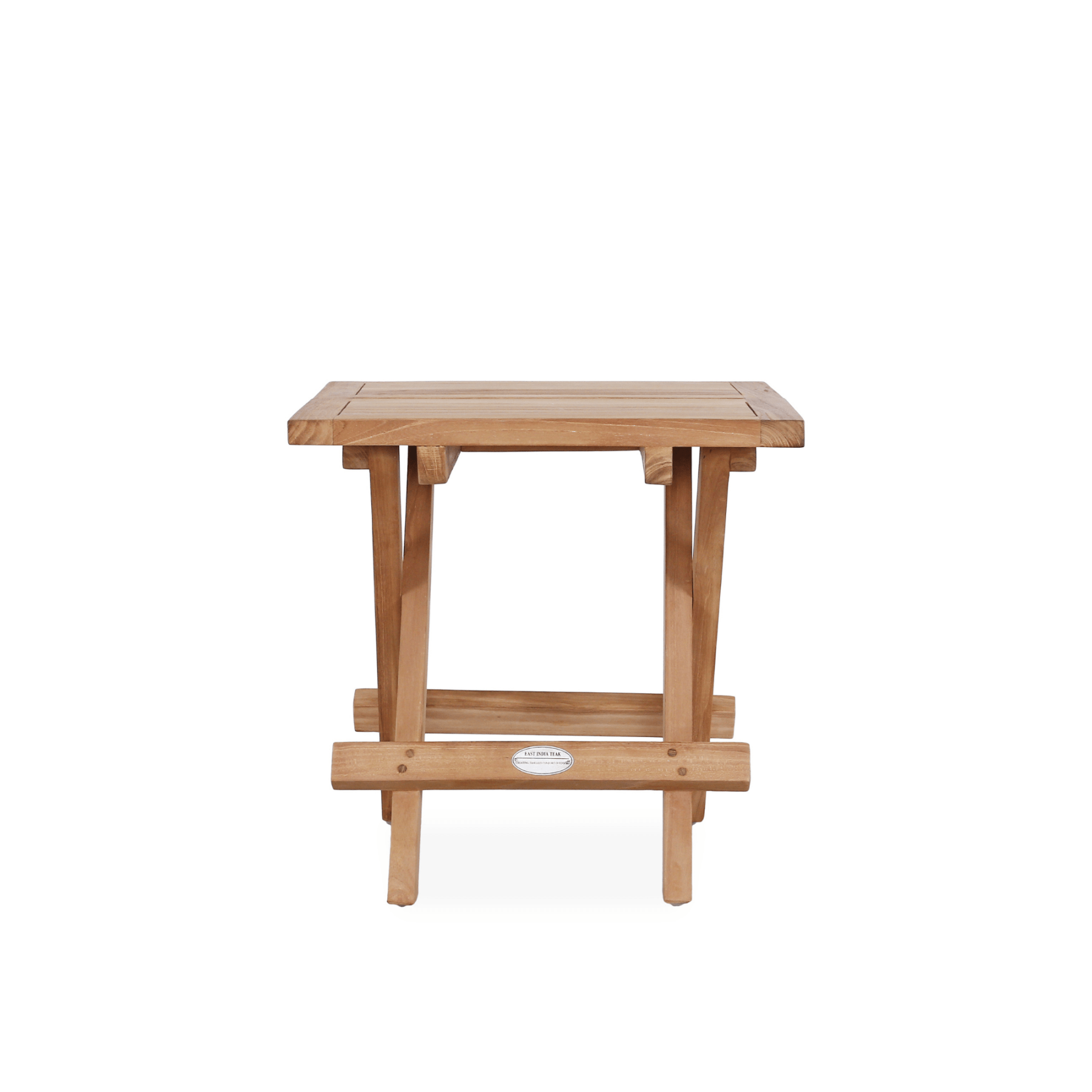 Folding teak picnic side table - Lume Outdoor Living