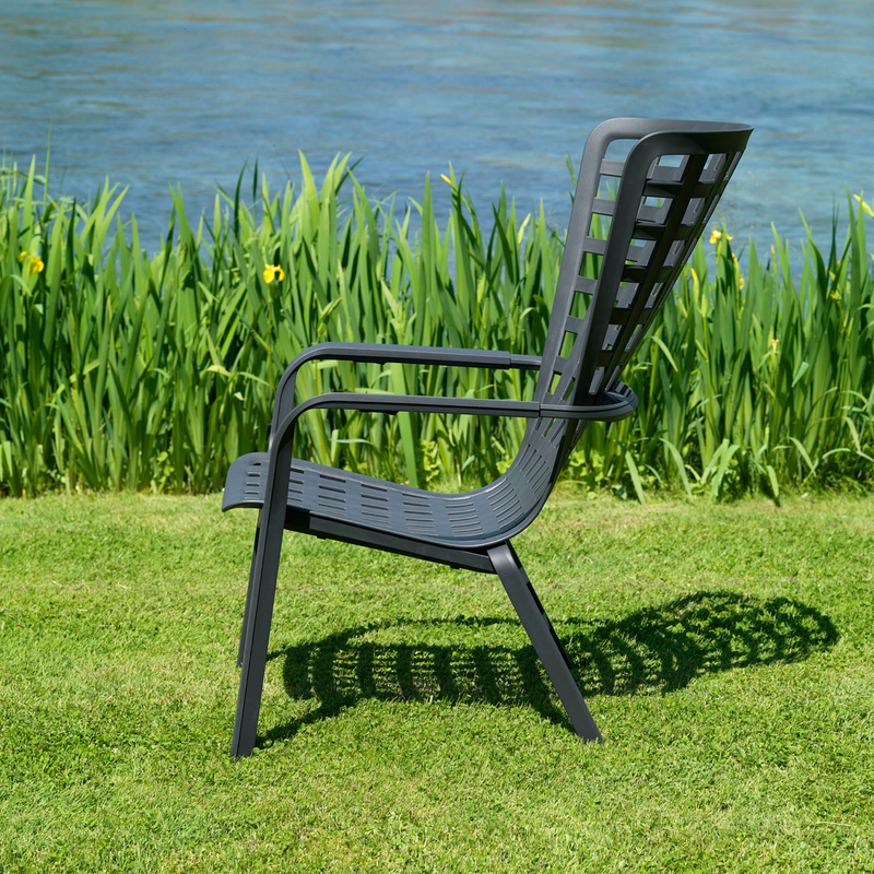 Folio high-back chair by Nardi - 3 colours - outdoor lounge chair