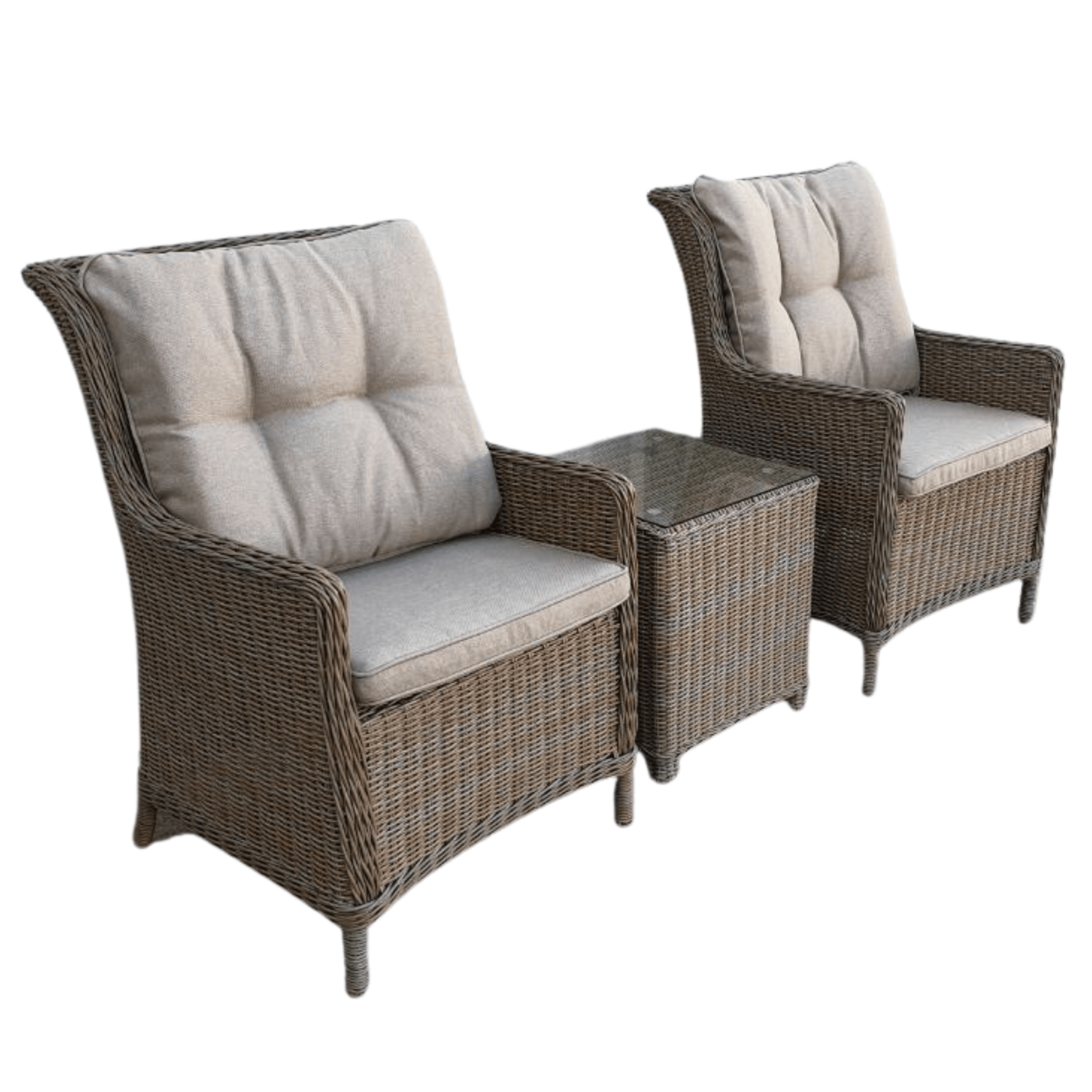 Foundation wicker 3pce outdoor setting - Lume Outdoor Living