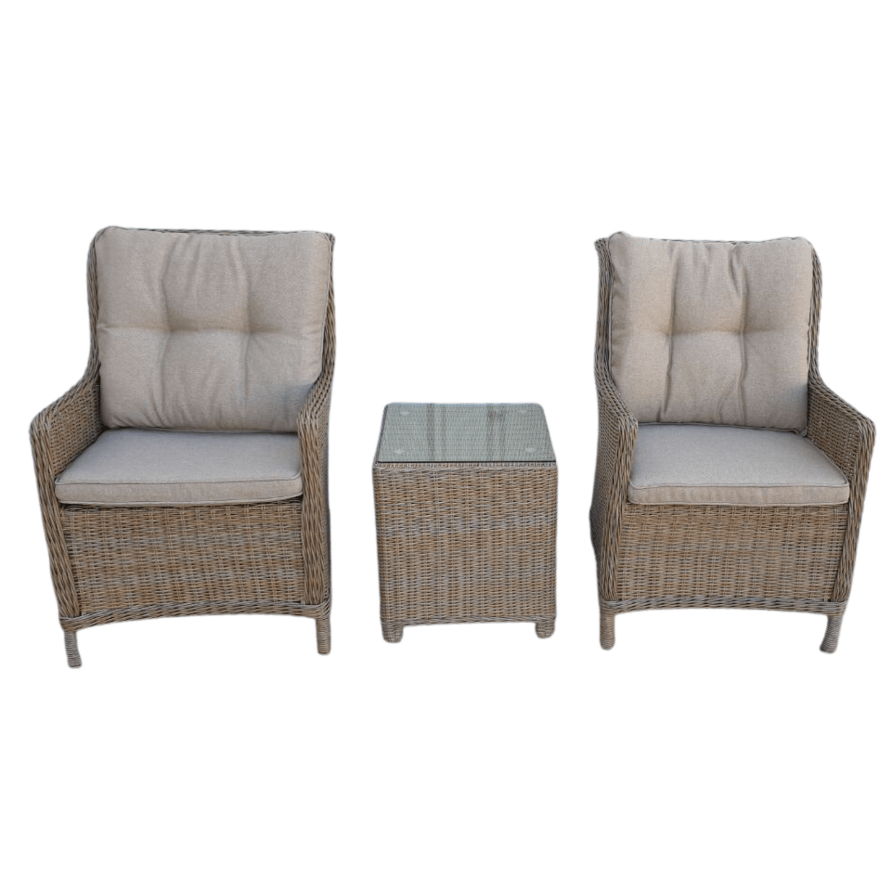 Foundation wicker 3pce outdoor setting - Lume Outdoor Living