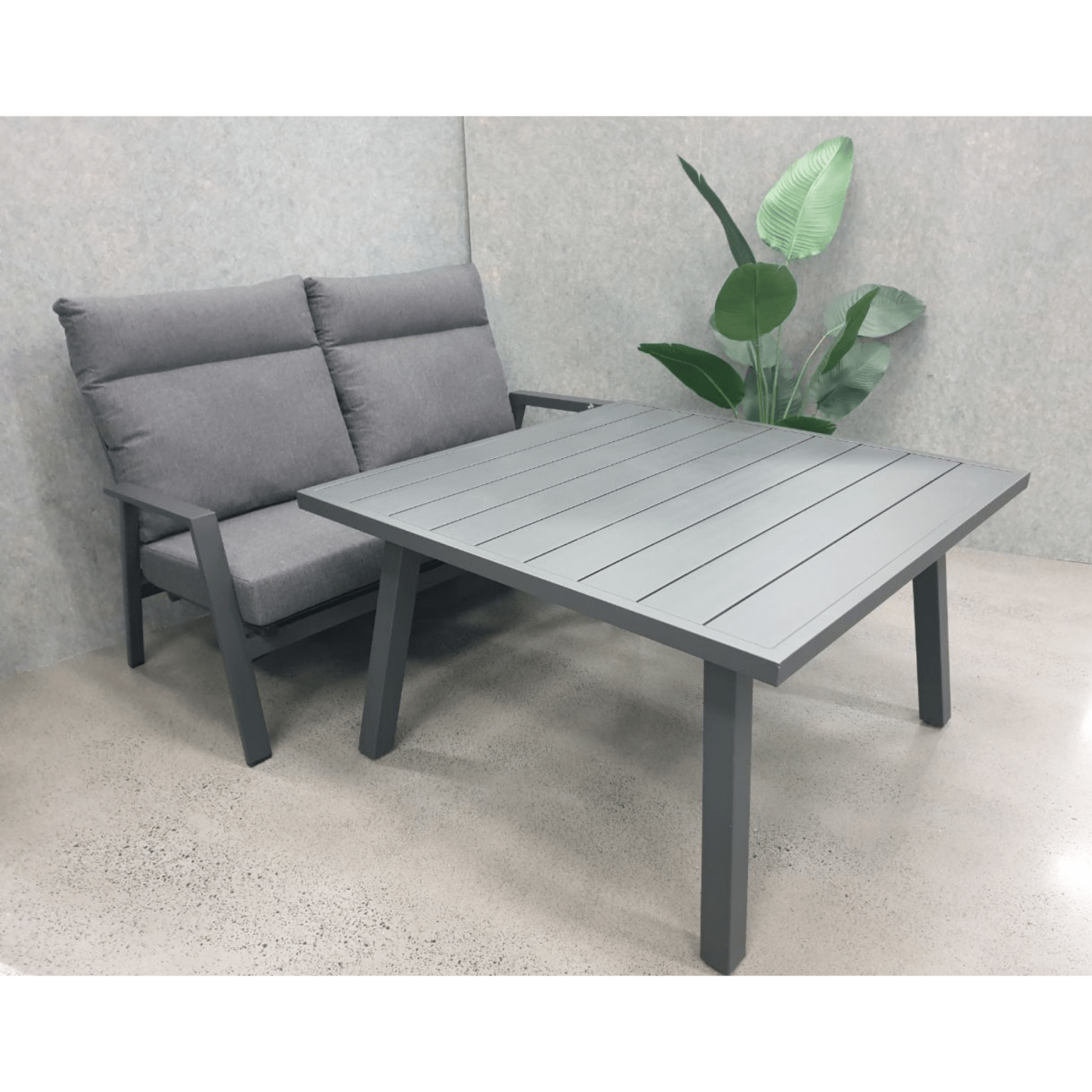 Geneva outdoor low - dining table to suit a lounge - Lume Outdoor Living