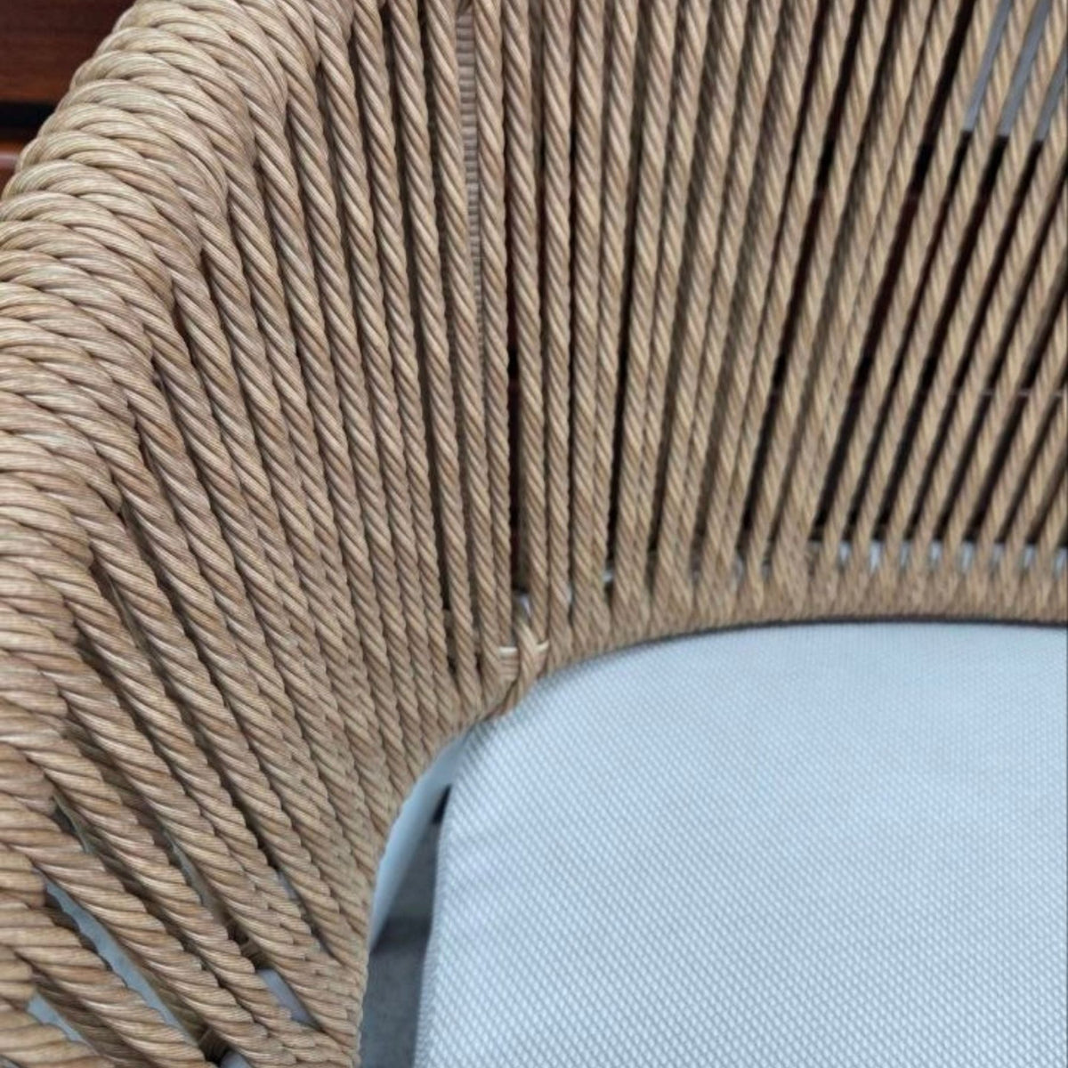 Globe Extendable & Celia Rope 120cm Round to 170x120cm Oval 5pce Dining Setting - White - Lume Outdoor Living