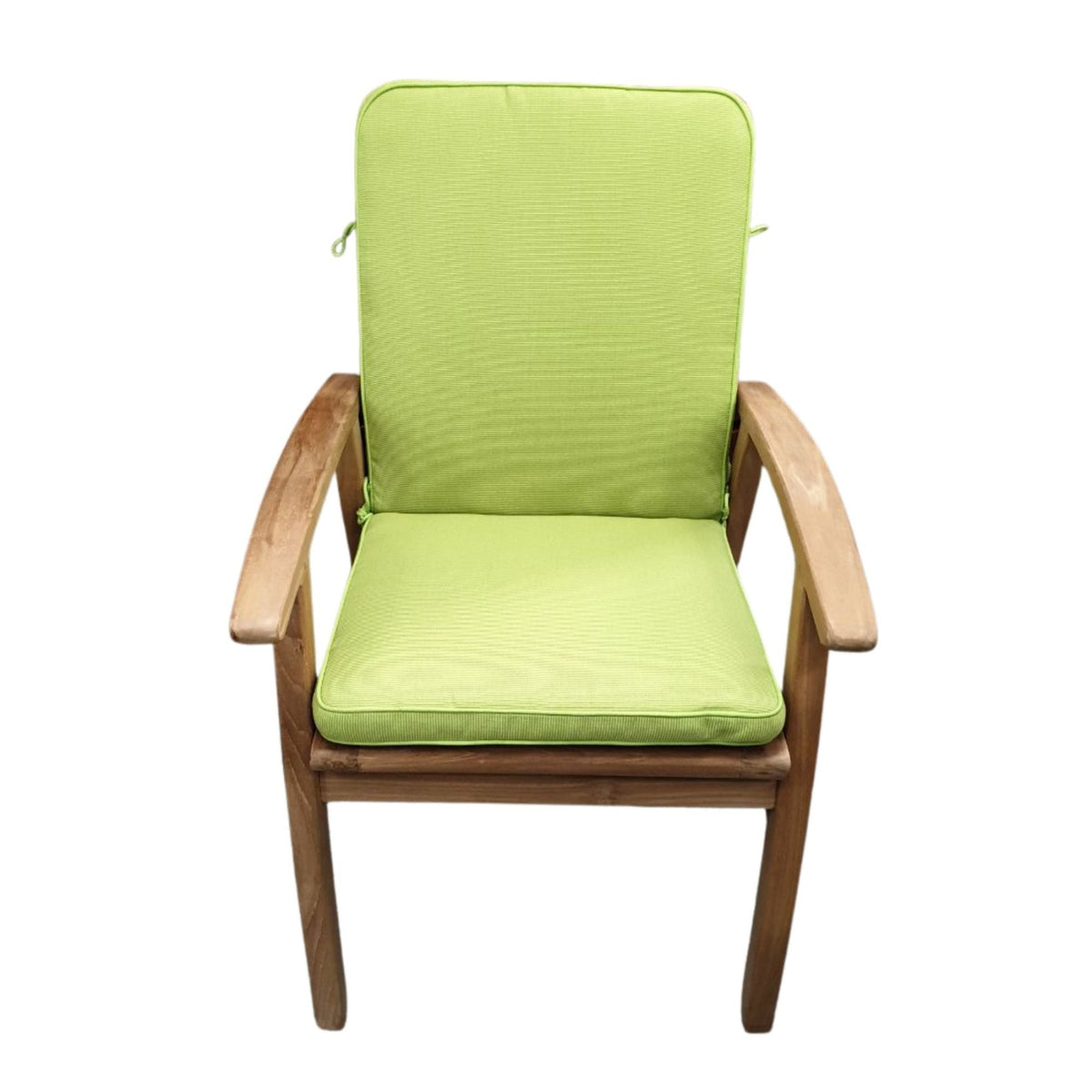Good Living Global Lowback Chair Cushion - Kiwi Green - Lume Outdoor Living