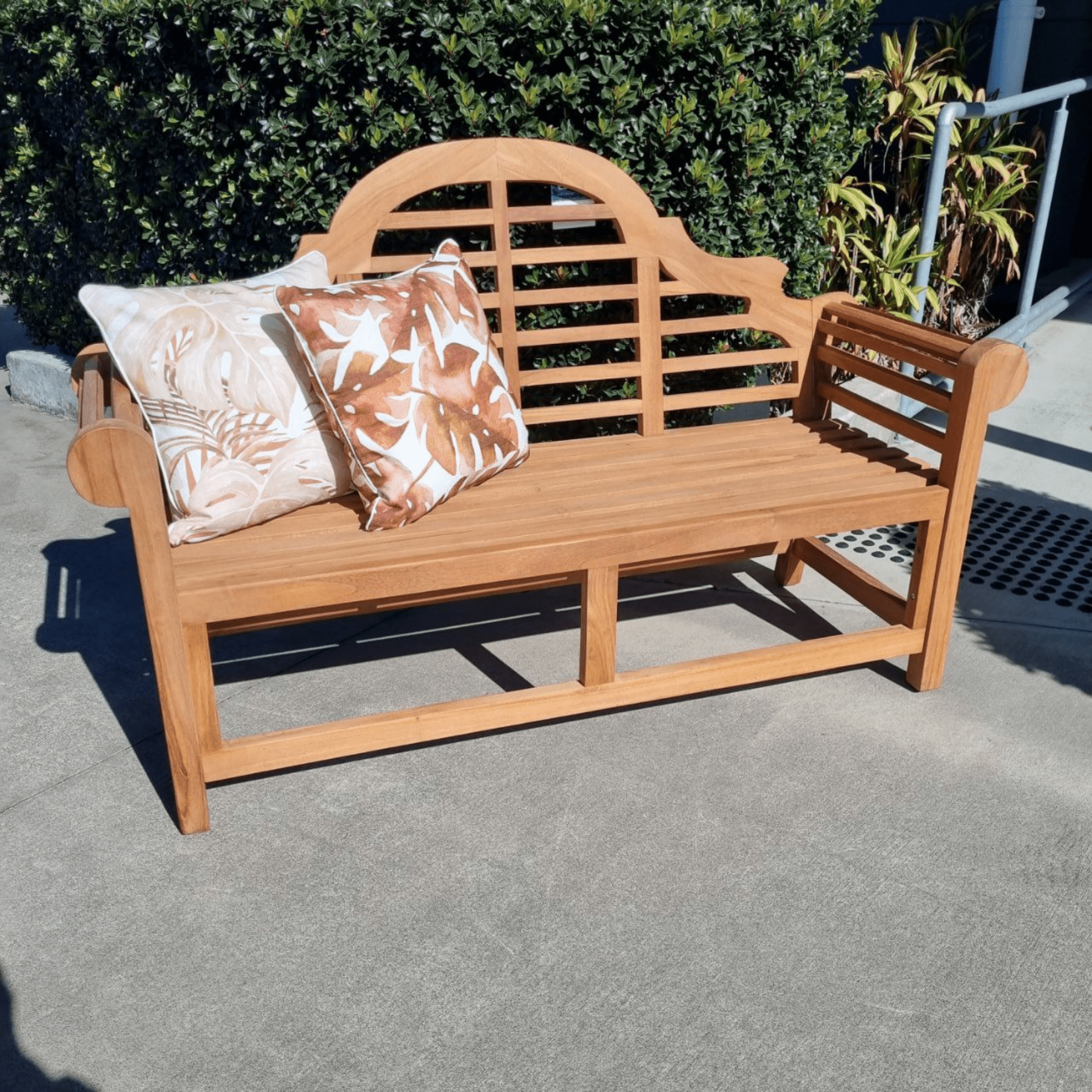 Grand Cayman 150cm Teak Garden Bench - Lume Outdoor Living