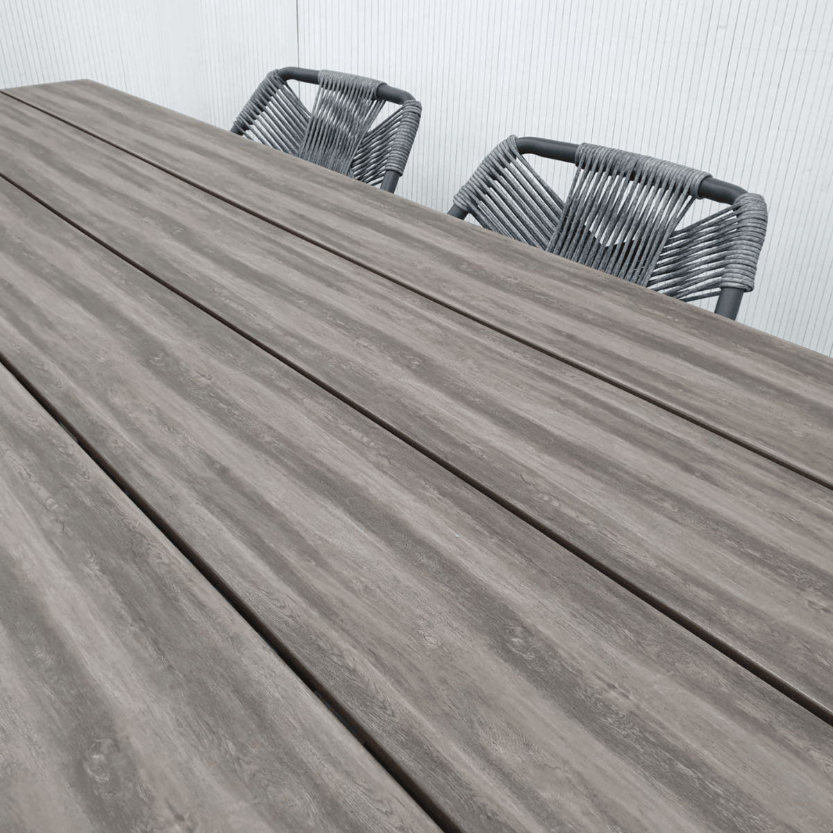 Havana 180x90cm 7pce Dining Setting - Dark Grey - Lume Outdoor Living