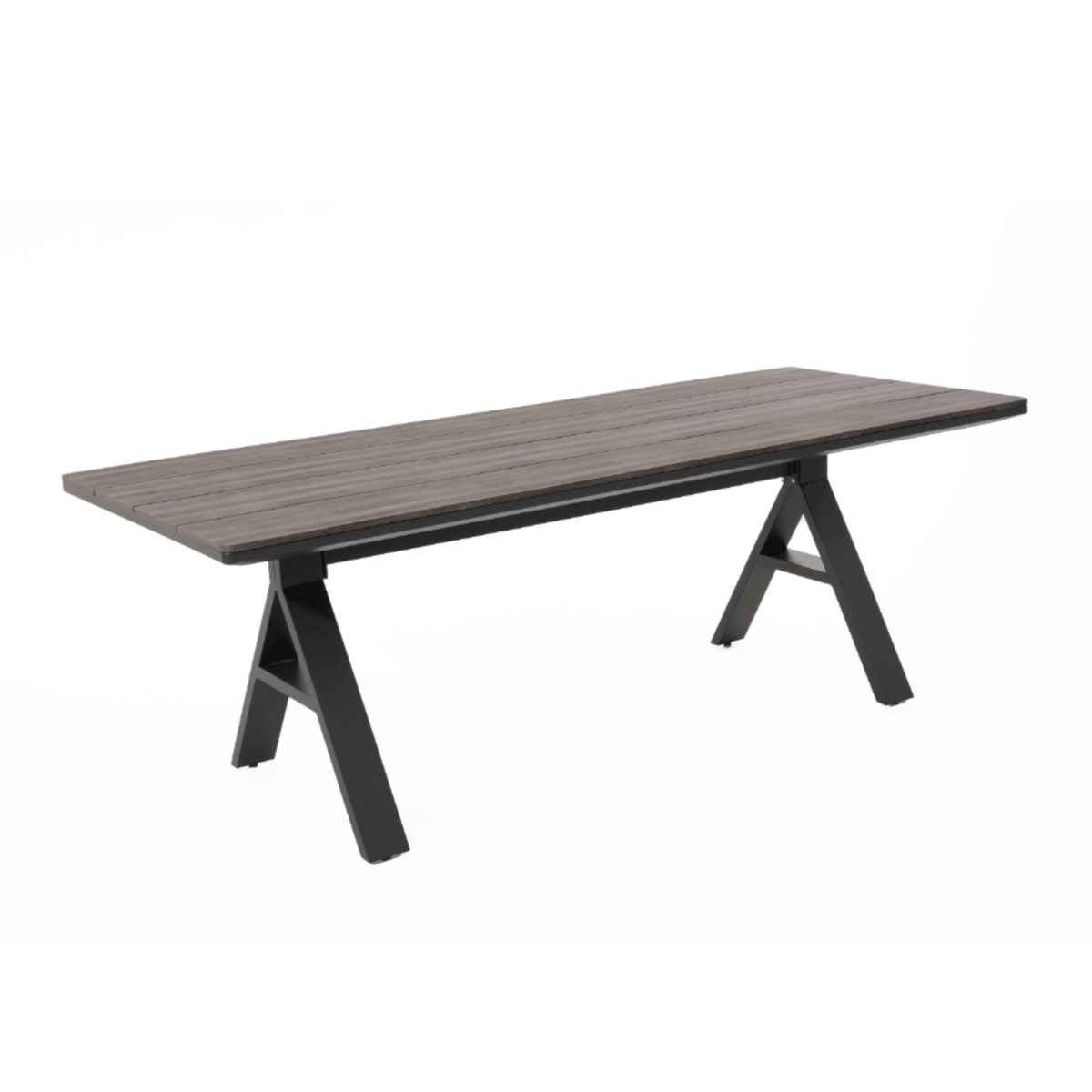 Havana 180x90cm 7pce Dining Setting - Dark Grey - Lume Outdoor Living