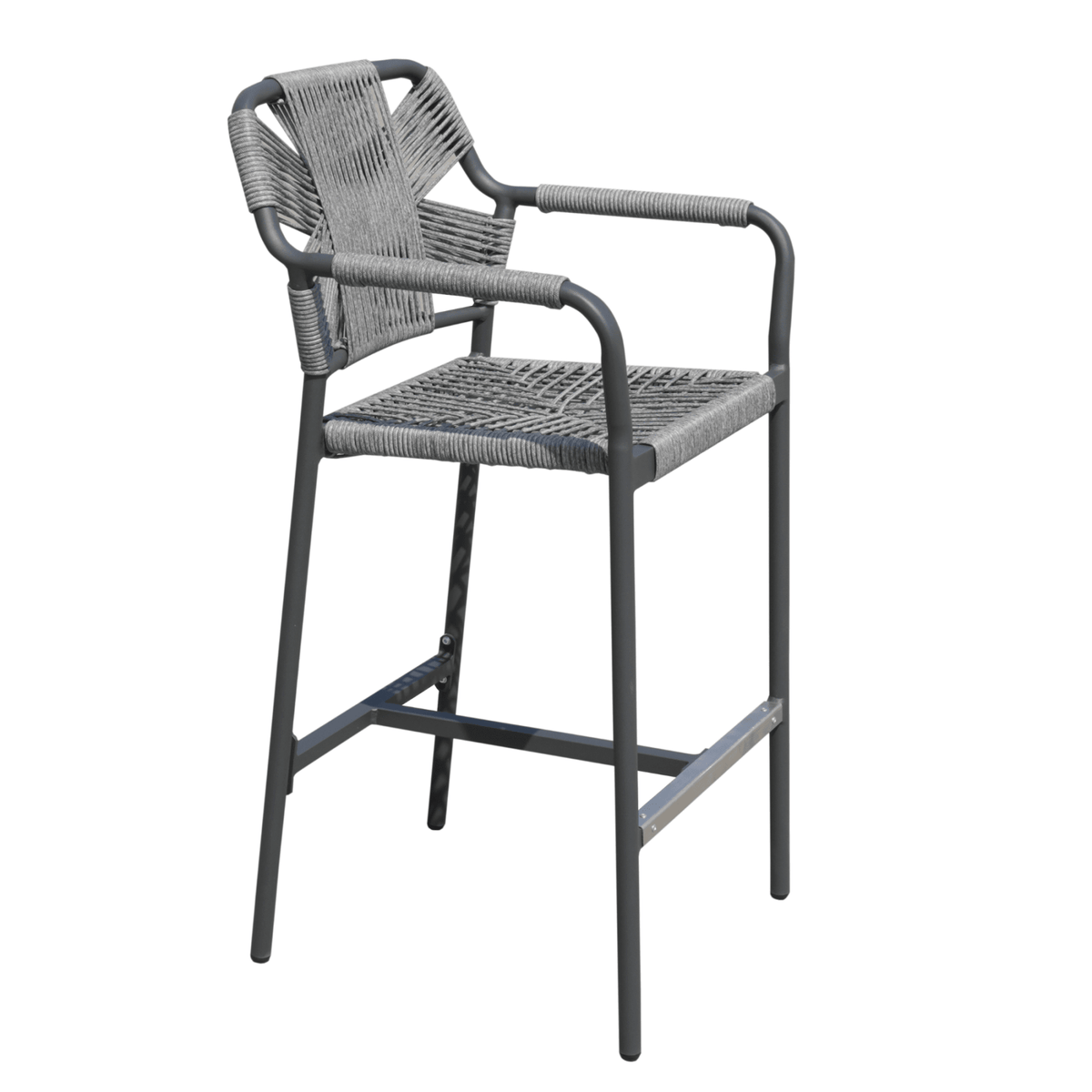 Havana Bar Chair - Charcoal - Lume Outdoor Living