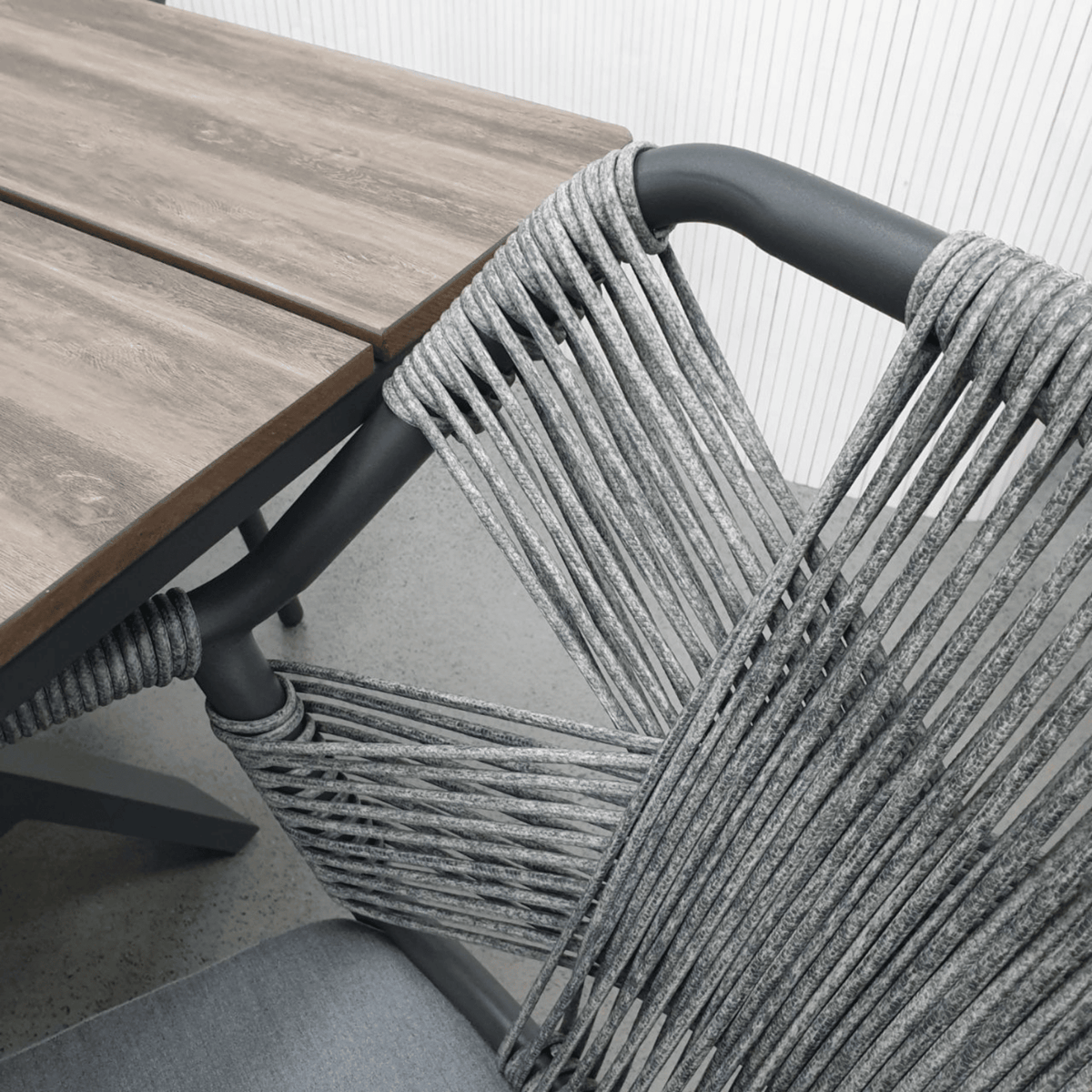 Havana Dining Chair - Dark Grey - Lume Outdoor Living