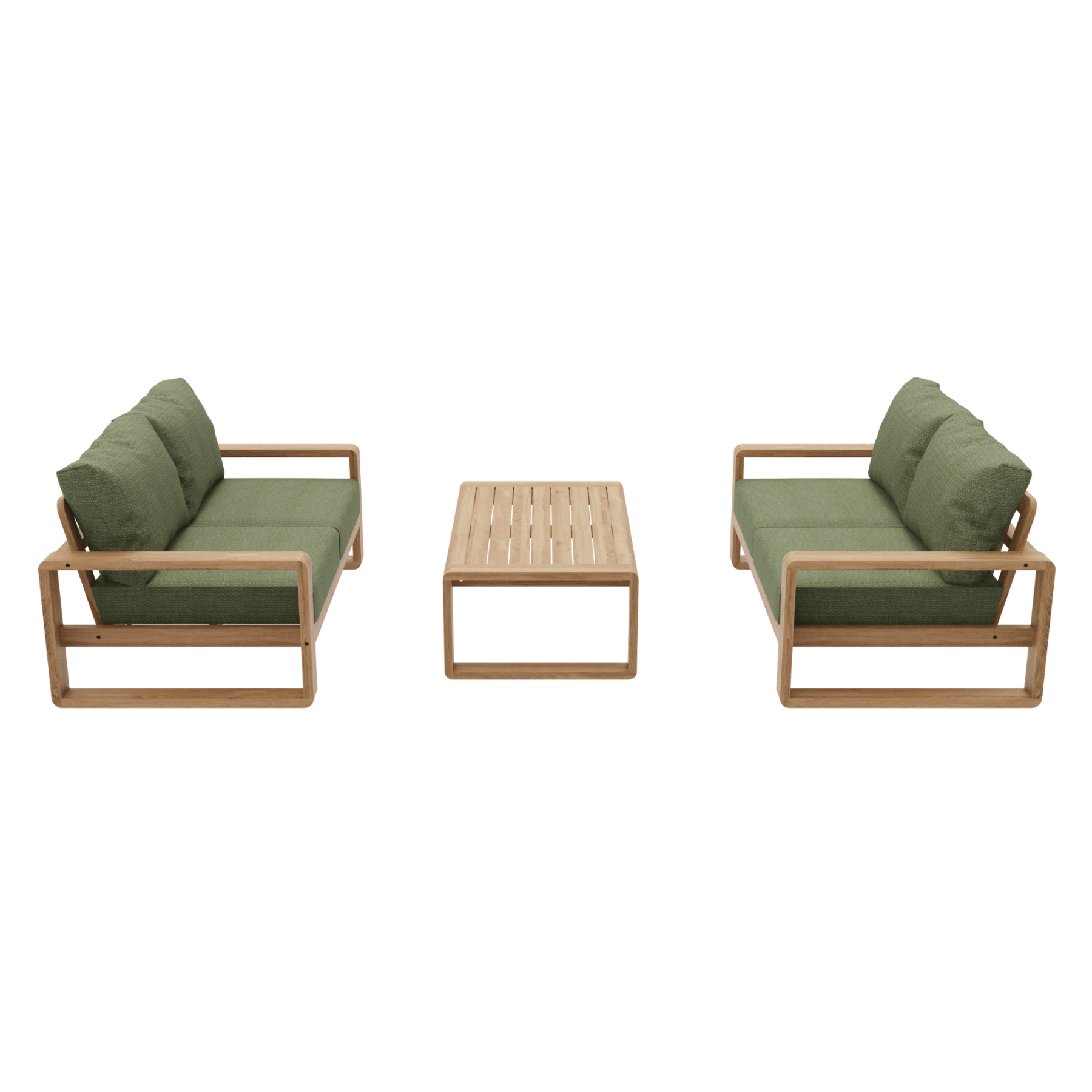 Honolulu 3piece Outdoor Lounge Setting with two - seater - Lume Outdoor Living