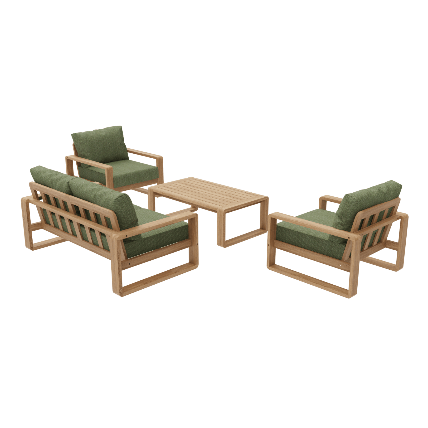 Honolulu 4piece Outdoor Lounge Setting with two - seater - Lume Outdoor Living