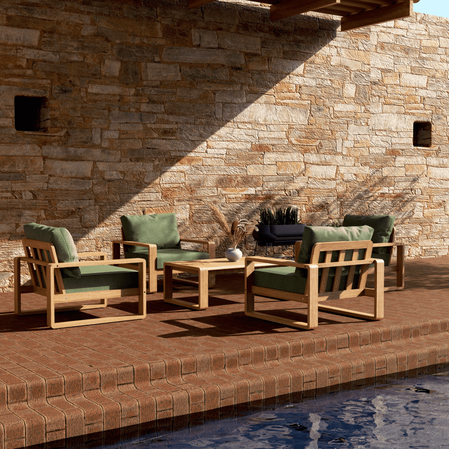 Honolulu 5piece Outdoor Lounge Setting - Lume Outdoor Living