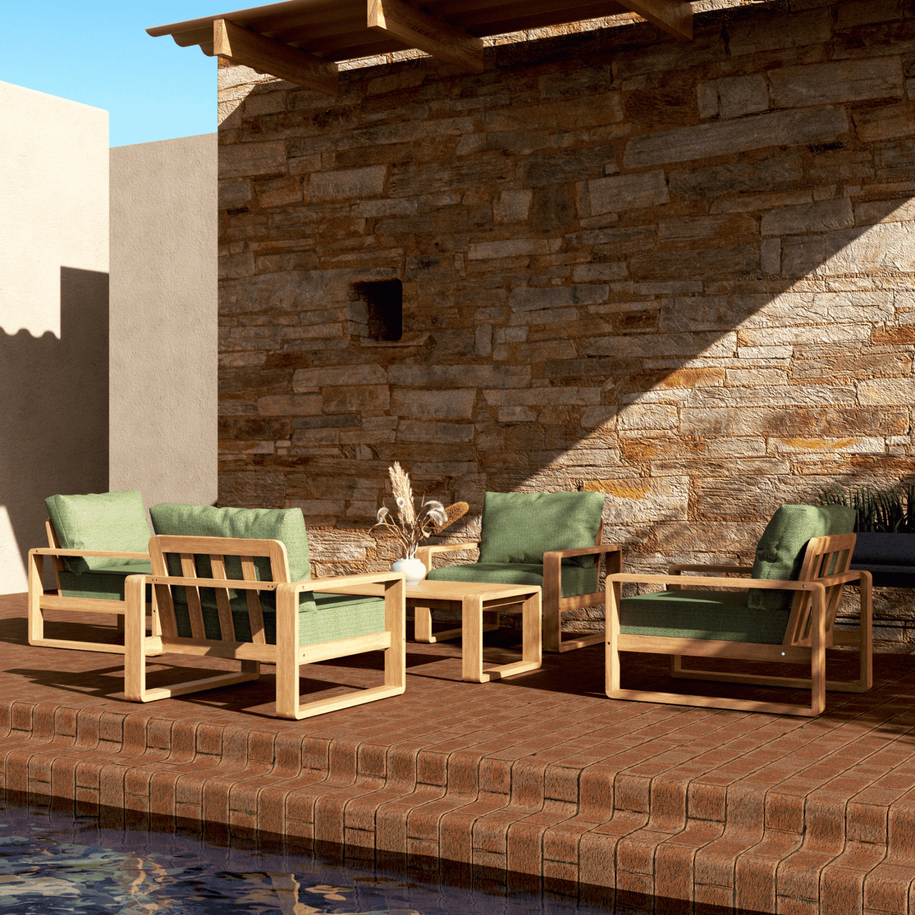 Honolulu 5piece Outdoor Lounge Setting - Lume Outdoor Living