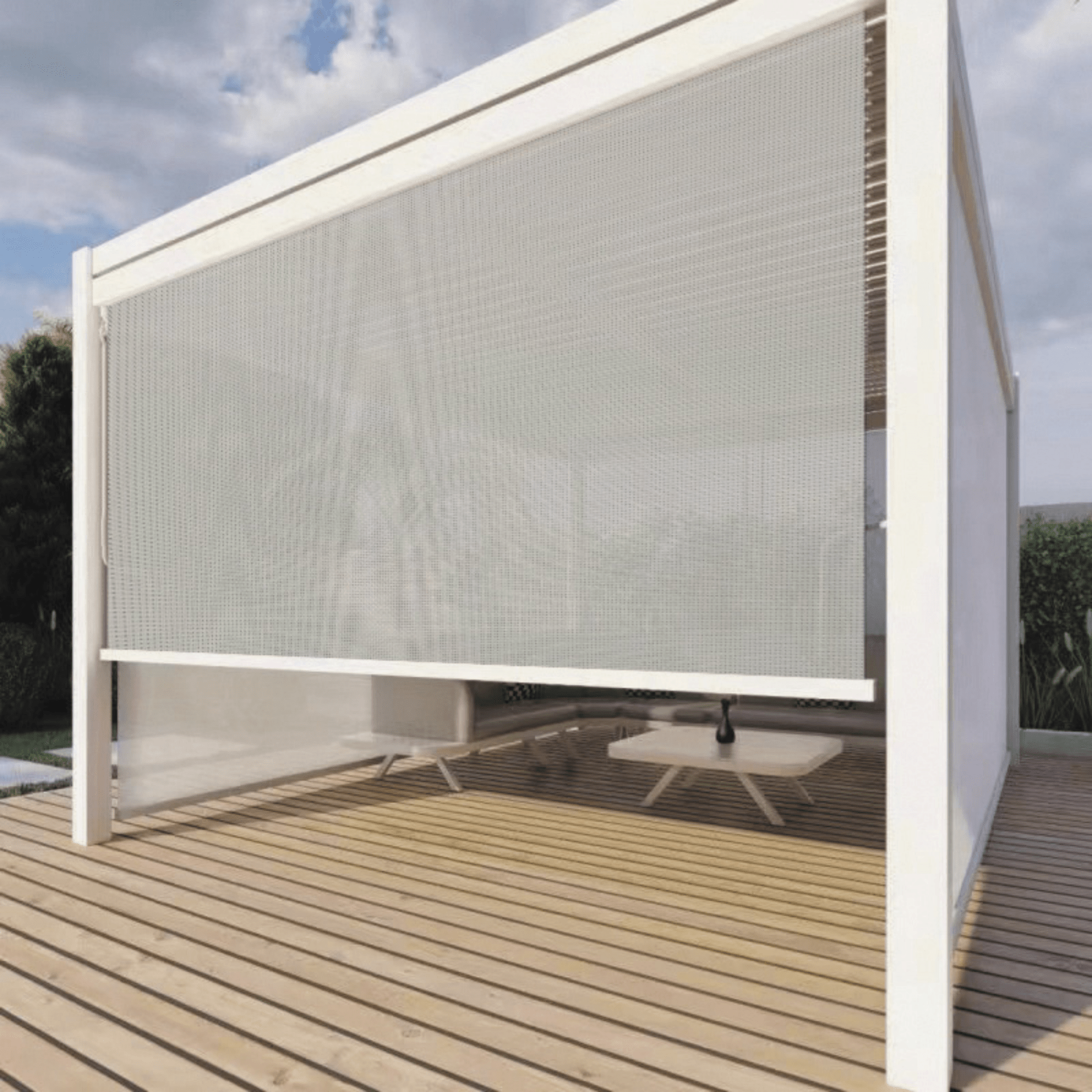 Kayden Semi Permanent Aluminium Pergola - 2 colour options - Lume Outdoor Living