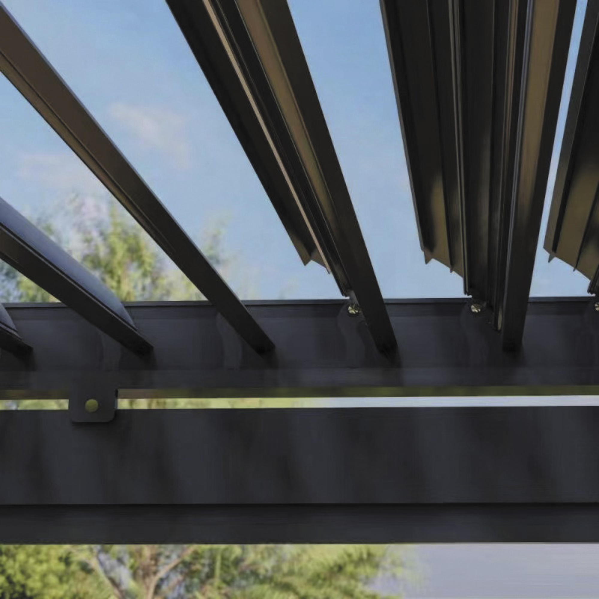 Kayden Semi Permanent Aluminium Pergola - 2 colour options