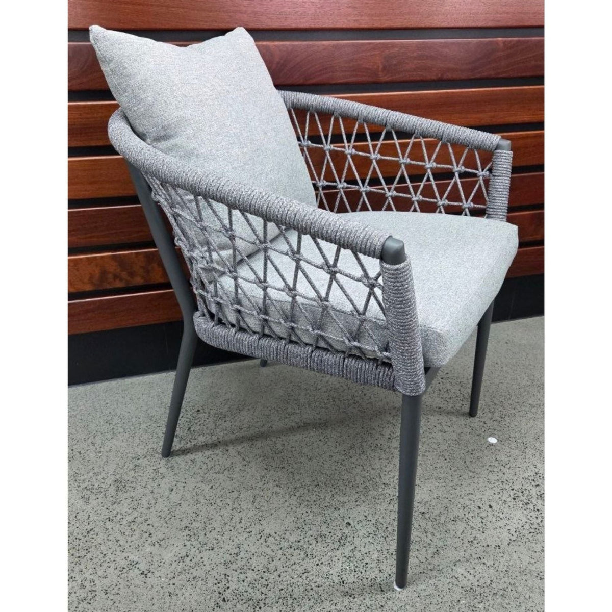 Kinsley Dining Chair - Charcoal - Lume Outdoor Living