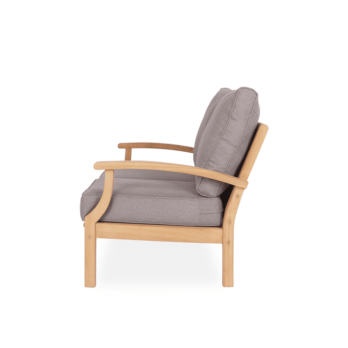 Lombok 2-seater Lounge Chair - Teak/Dove - Lume Outdoor Living