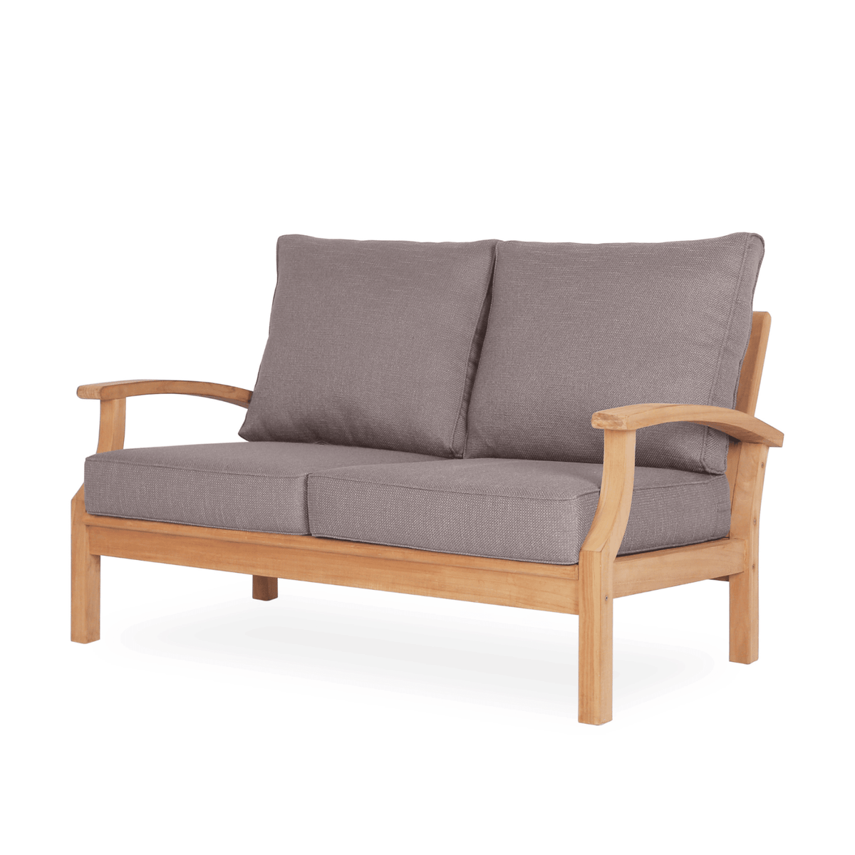 Lombok 2-seater Lounge Chair - Teak/Dove - Lume Outdoor Living