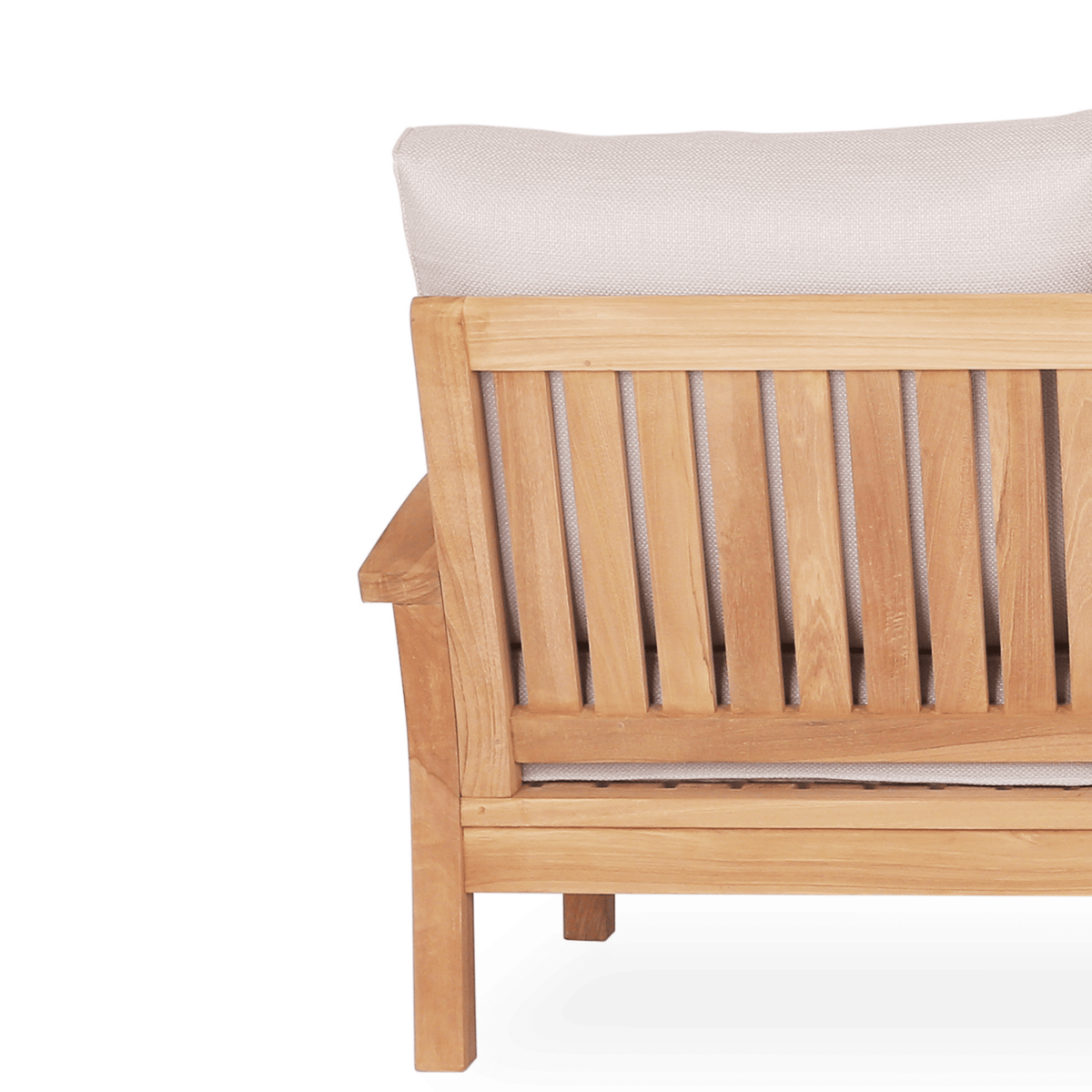 Lombok 2-seater Lounge Chair - Teak/Wheat - Lume Outdoor Living