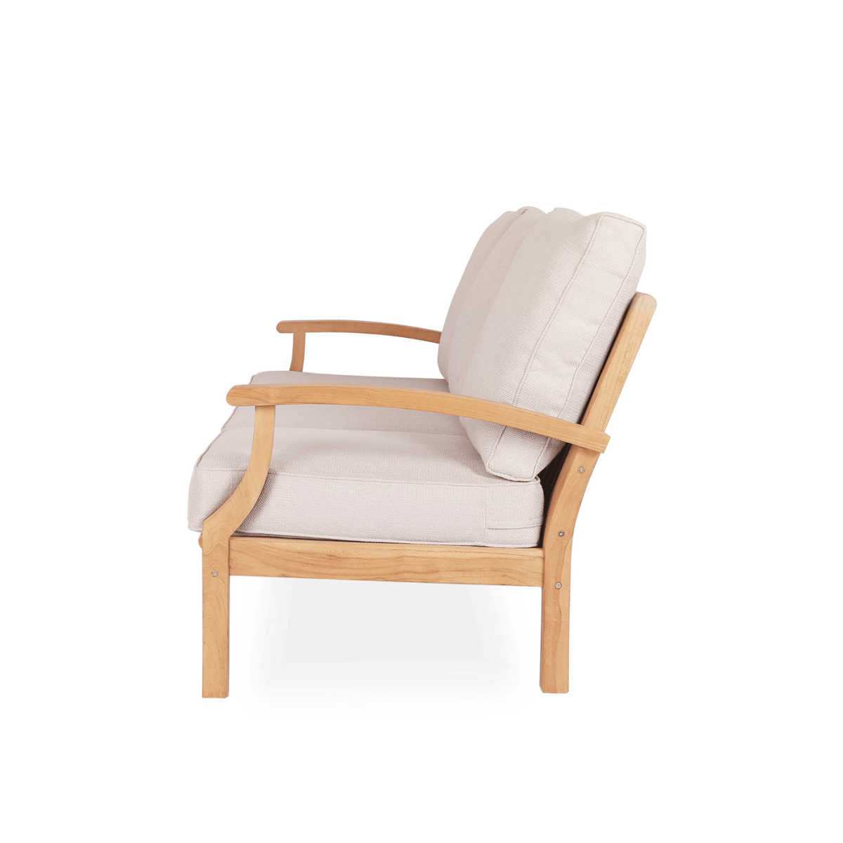 Lombok 3-seater Lounge Chair - Teak/Wheat - Lume Outdoor Living