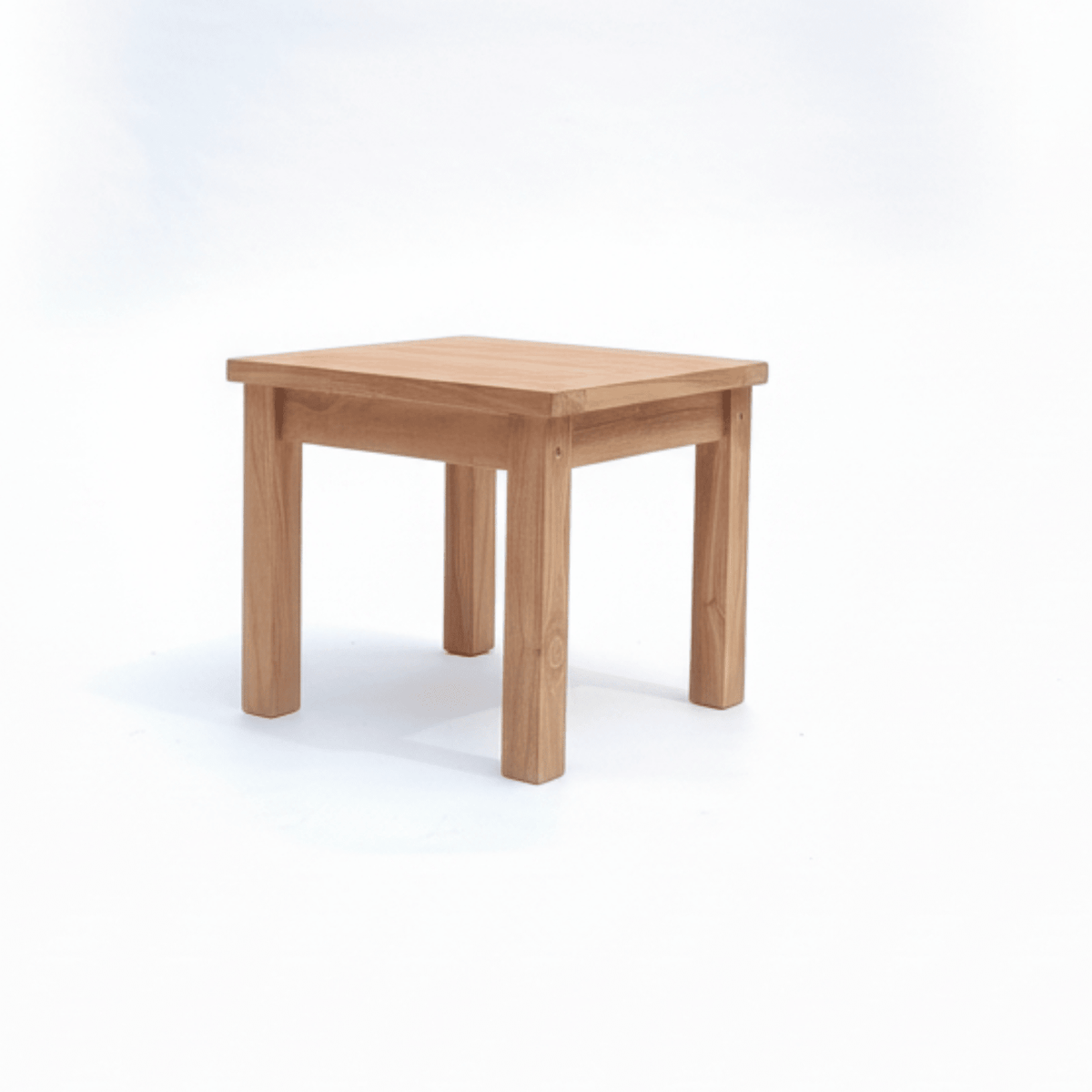 Lombok 45cm Ottoman - Teak/Dove - Lume Outdoor Living