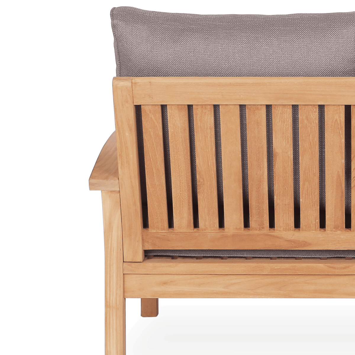 Lombok Single Lounge Chair - Teak/Dove - Lume Outdoor Living