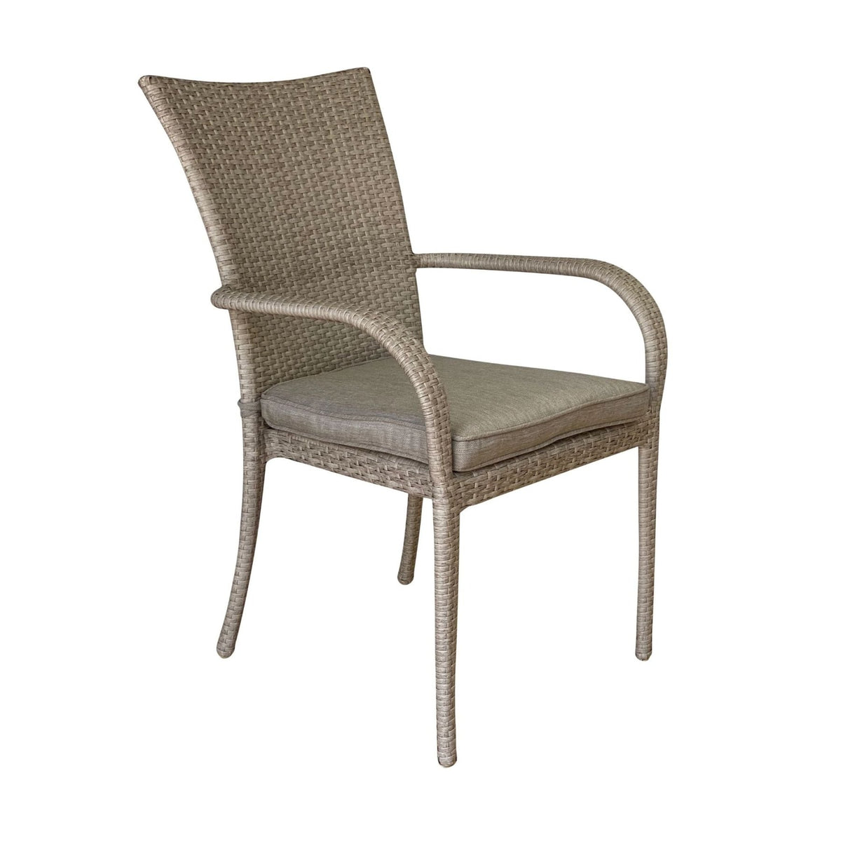 Lucia Dining Chair Seat Pad - Taupe - Lume Outdoor Living