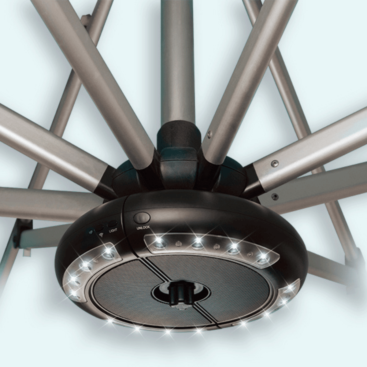 Luna LED Light / Speaker for Umbrellas - Lume Outdoor Living