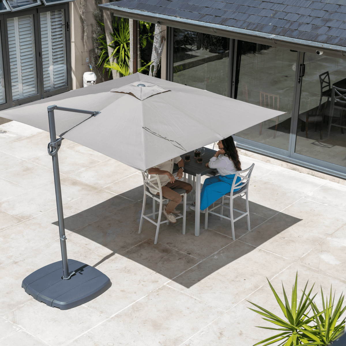 Lynden 280cm Square Cantilever Umbrella - Multiple Colours - Lume Outdoor Living