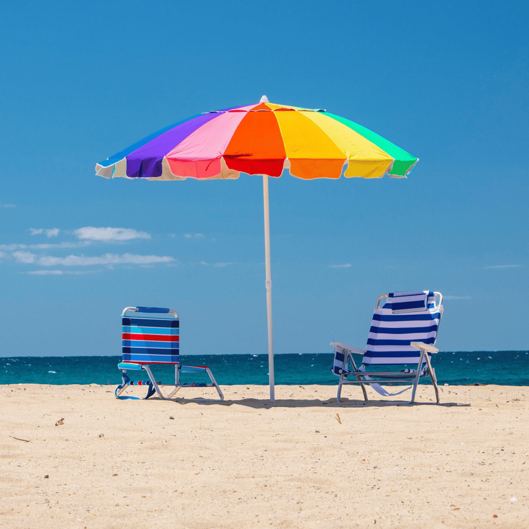 Manly Beach Umbrella 220cm - rainbow - Shelta Australia - Lume Outdoor Living