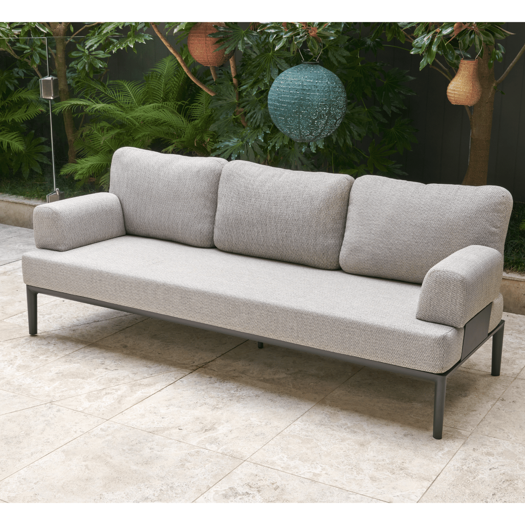 Milan three - seater outdoor lounge (2 armrests) - Lume Outdoor Living