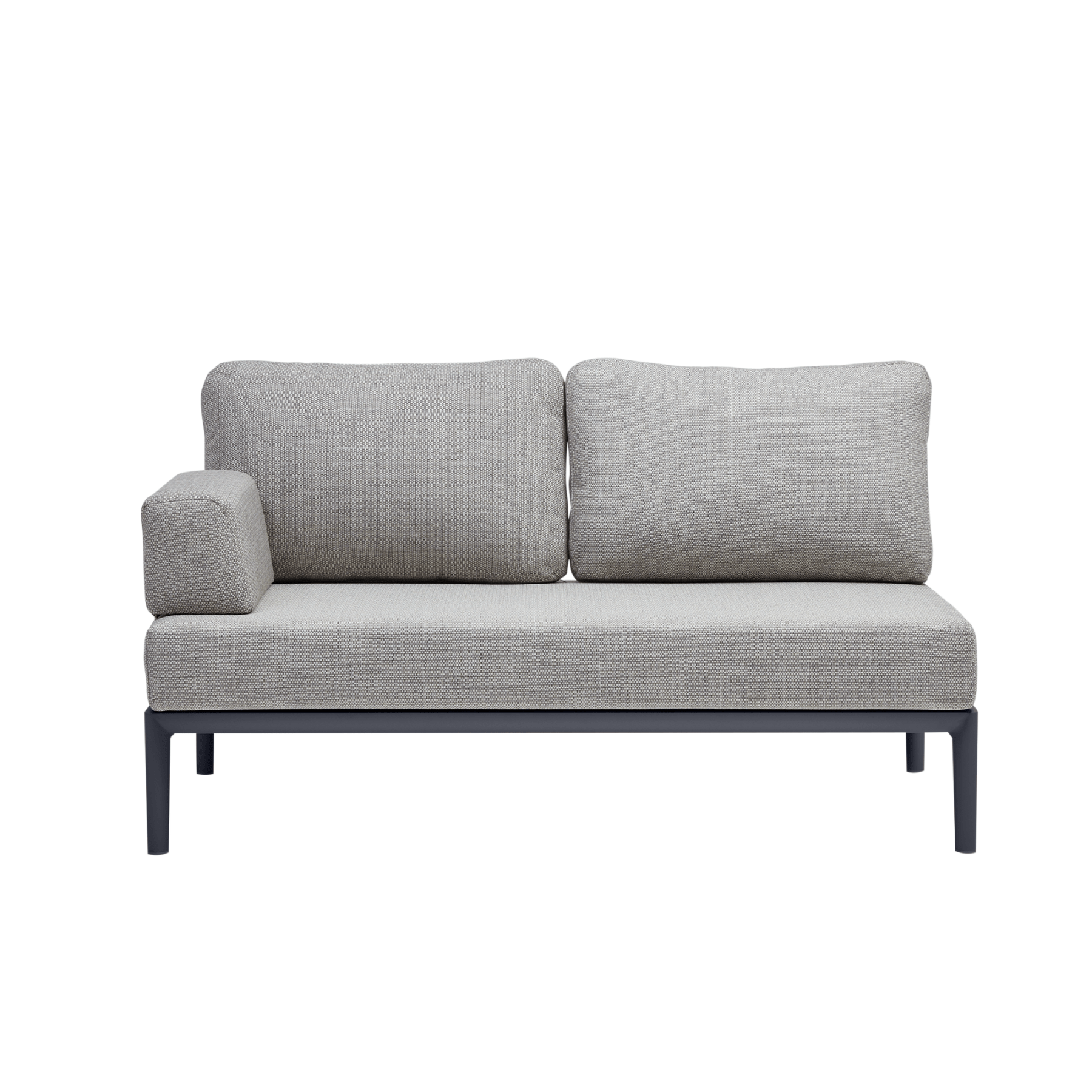 Milan two - seater outdoor lounge (1 armrest) - modular - Lume Outdoor Living