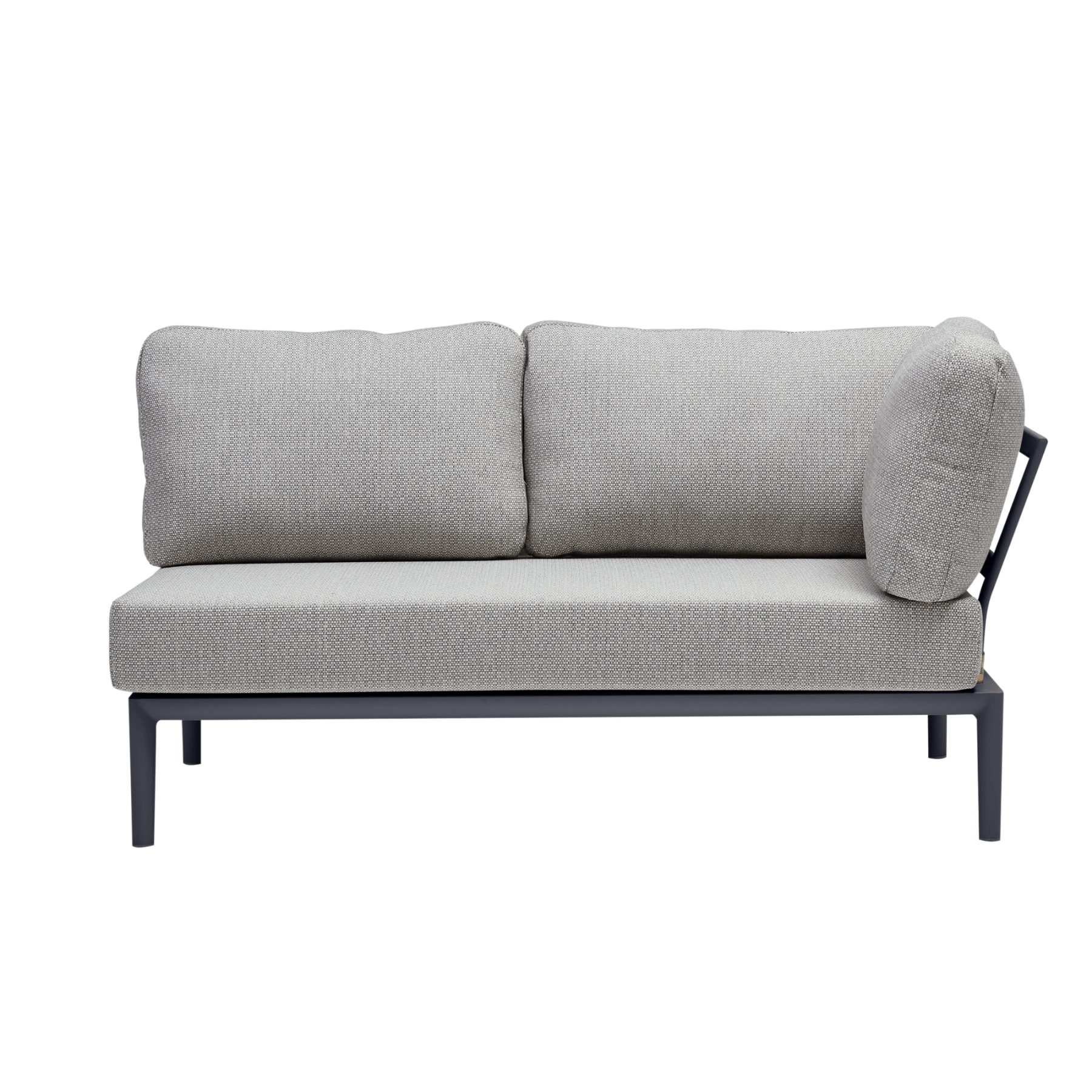 Milan two - seater outdoor lounge (corner back) - modular - Lume Outdoor Living