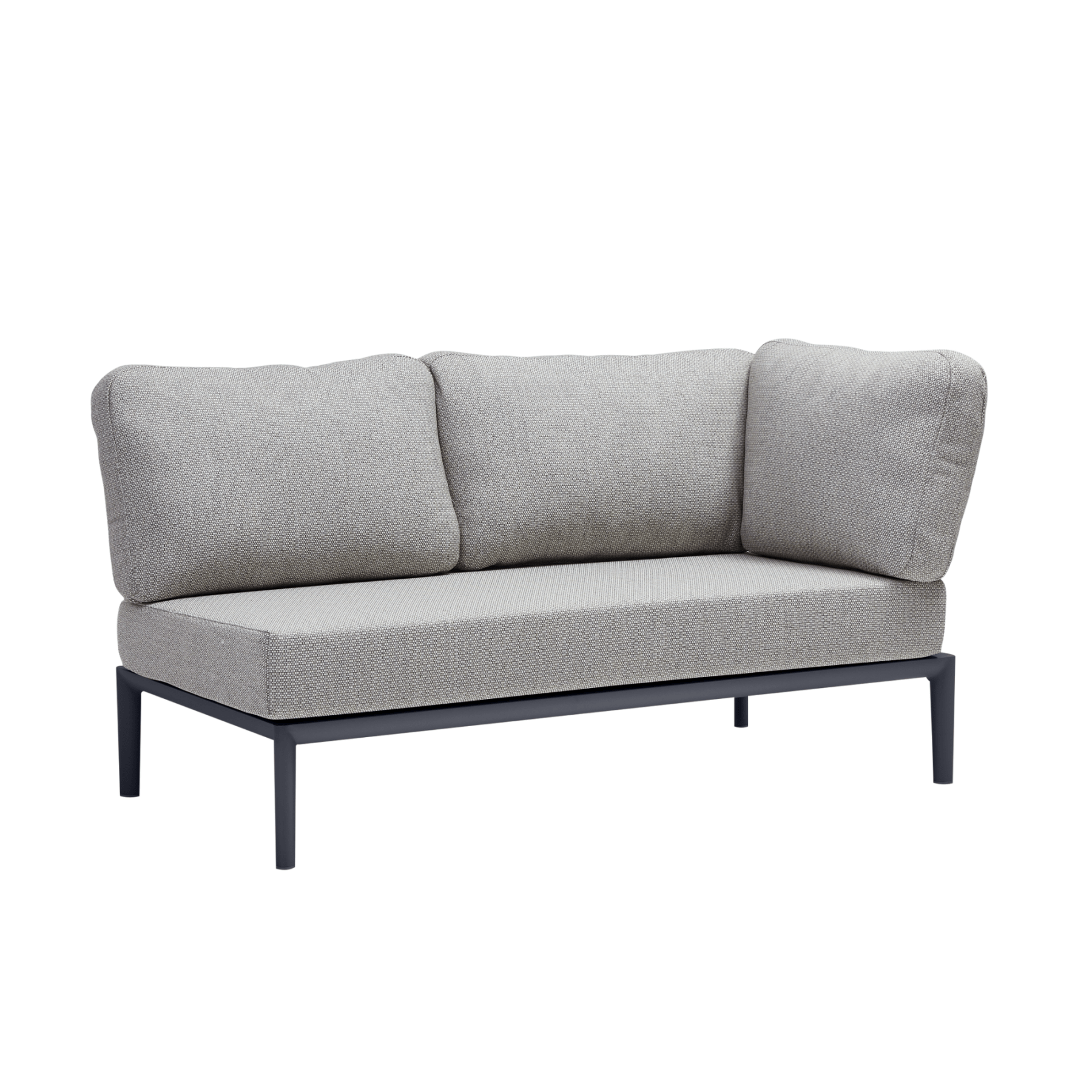 Milan two - seater outdoor lounge (corner back) - modular - Lume Outdoor Living