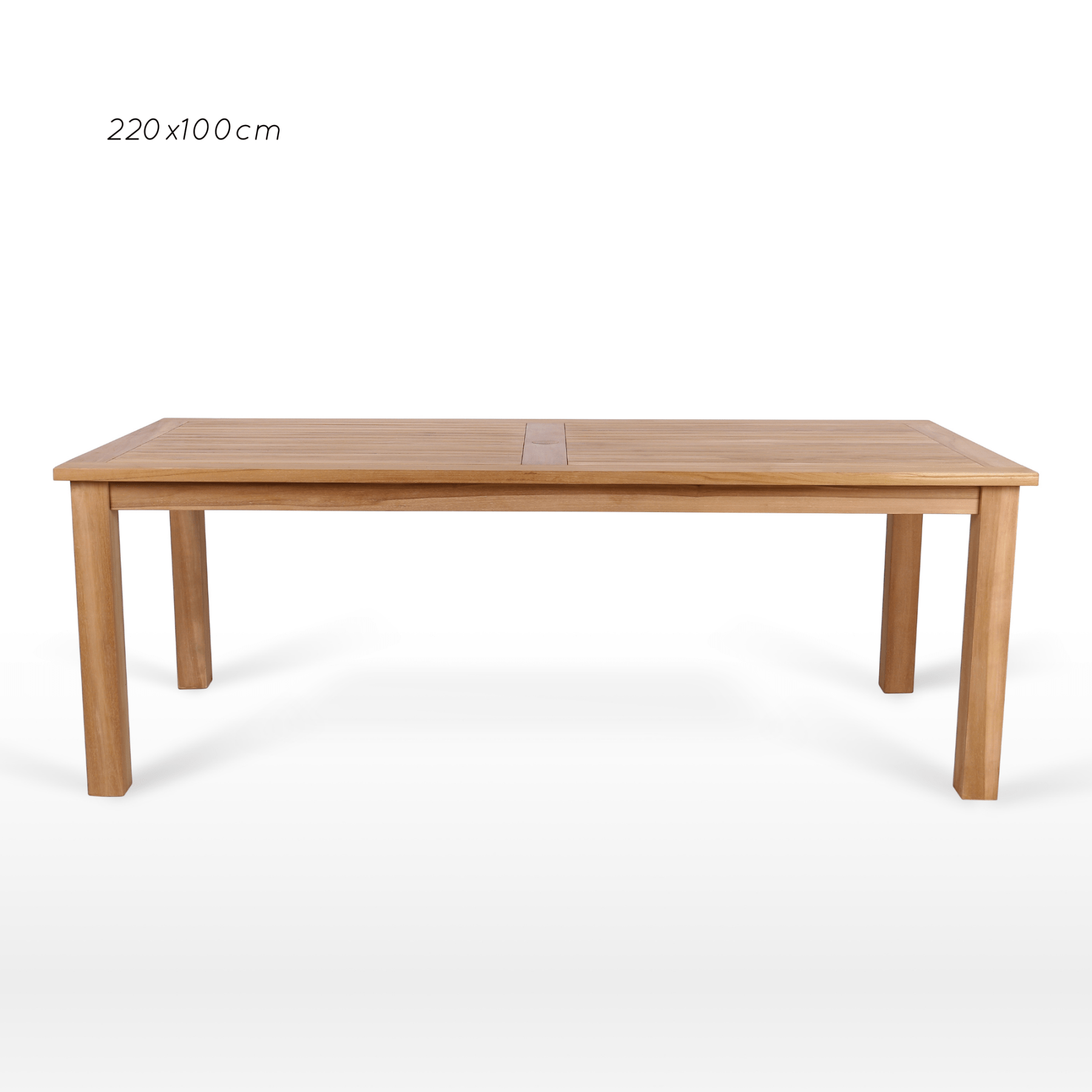 Montego teak rectangle outdoor dining table - multiple sizes - Lume Outdoor Living