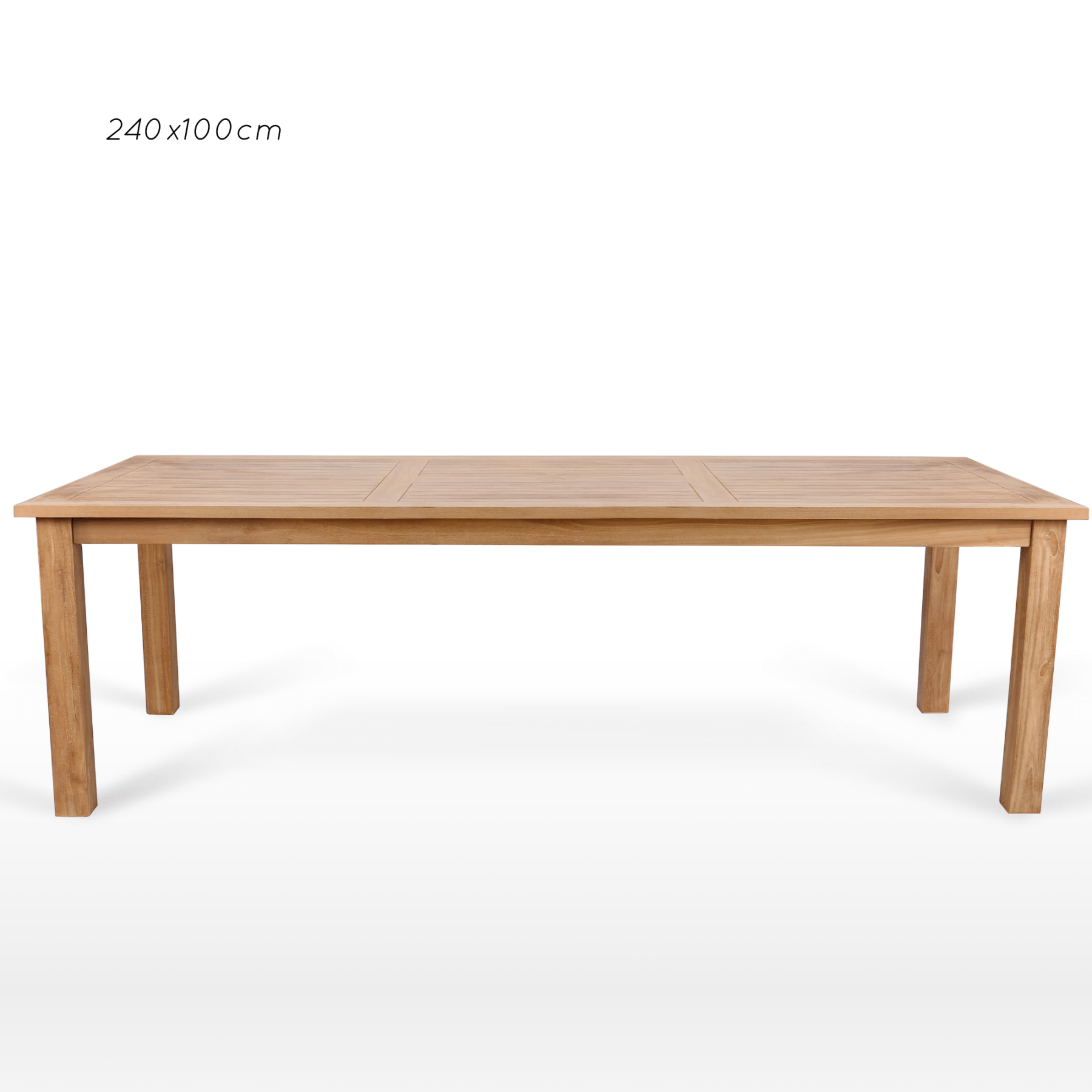 Montego teak rectangle outdoor dining table - multiple sizes - Lume Outdoor Living