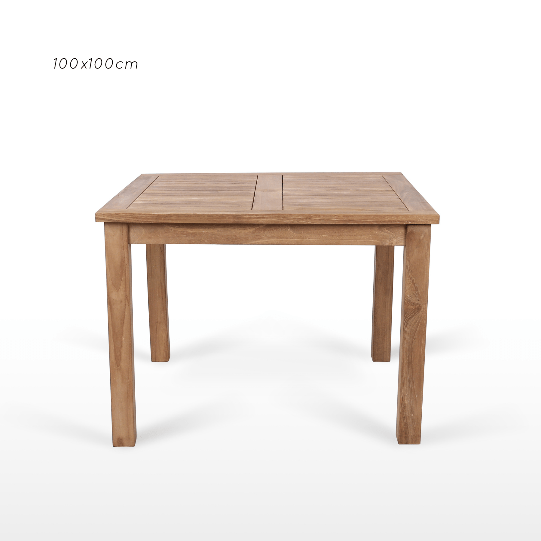 Montego teak square outdoor dining table - multiple sizes - Lume Outdoor Living