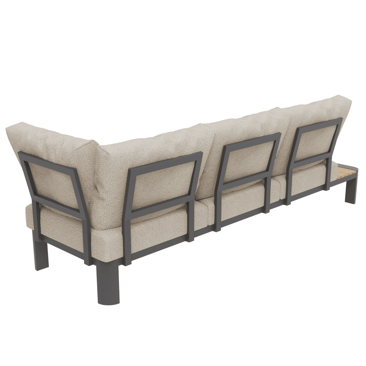 Nakarin Corner Lounge Setting with 80cm Coffee Table - Lume Outdoor Living
