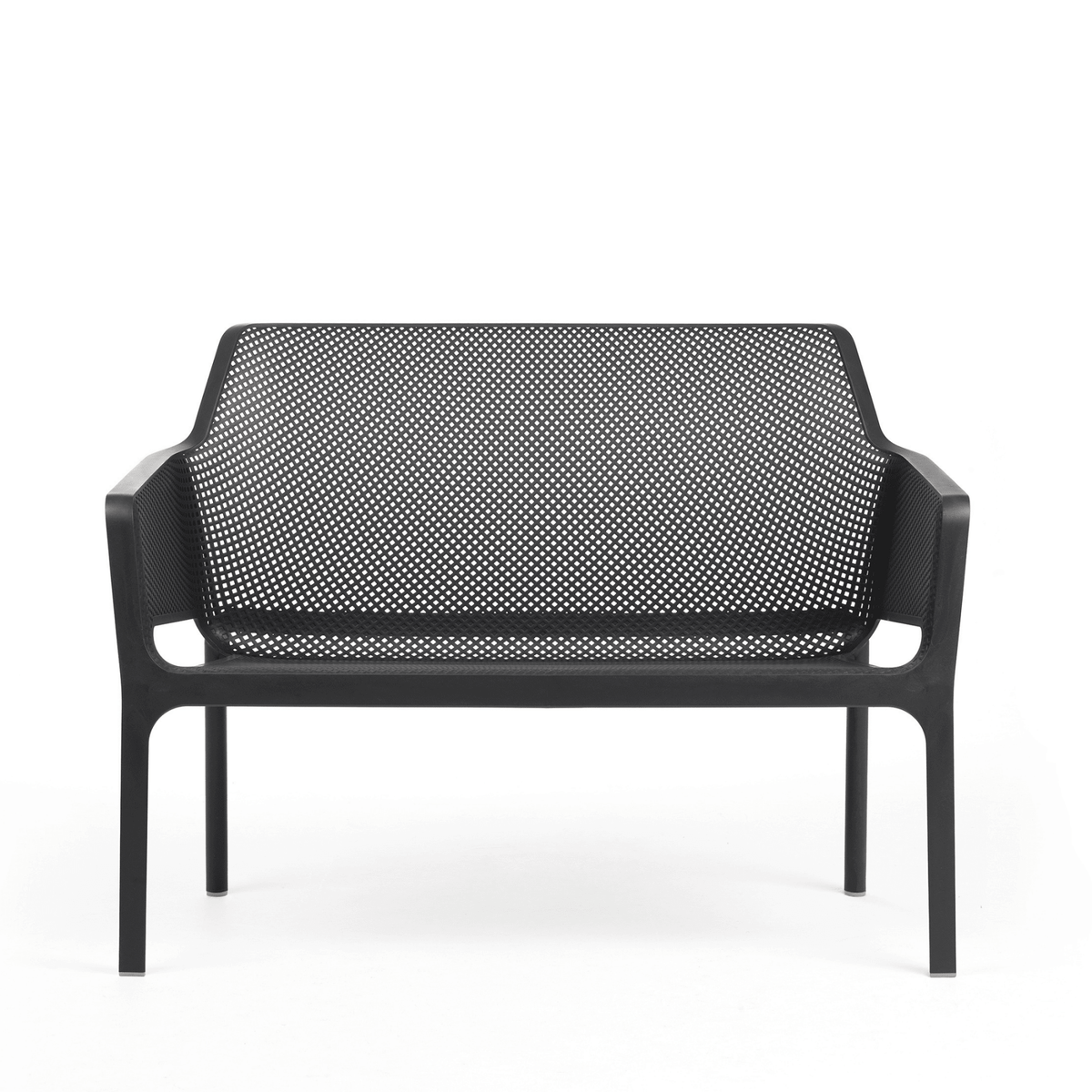 Net 2-seater Bench by Nardi - Anthracite - Commercial Grade - Lume Outdoor Living