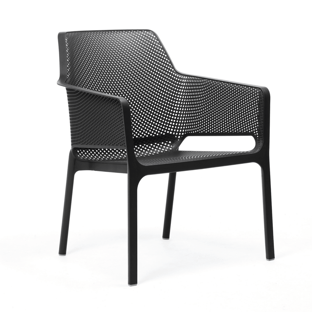 Net Relax Single Lounge Chair by Nardi - Anthracite - Commercial Grade - Lume Outdoor Living