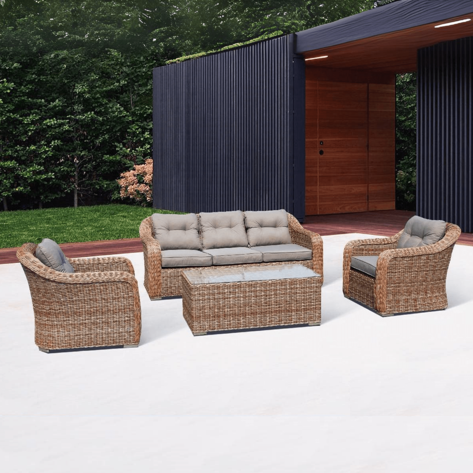 New York Outdoor Wicker Sofa Set - Lume Outdoor Living