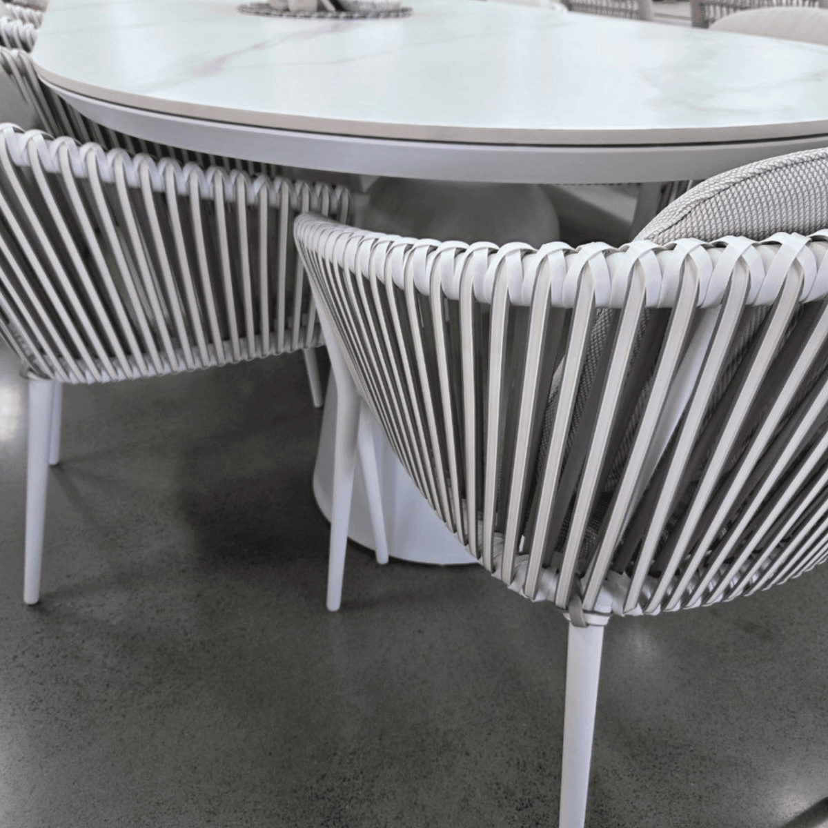 Ponte & Artemis 240x110cm 7pce Dining Setting - Lume Outdoor Living