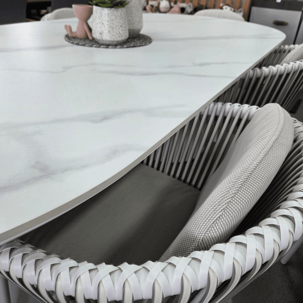 Ponte & Artemis 240x110cm 7pce Dining Setting - Lume Outdoor Living