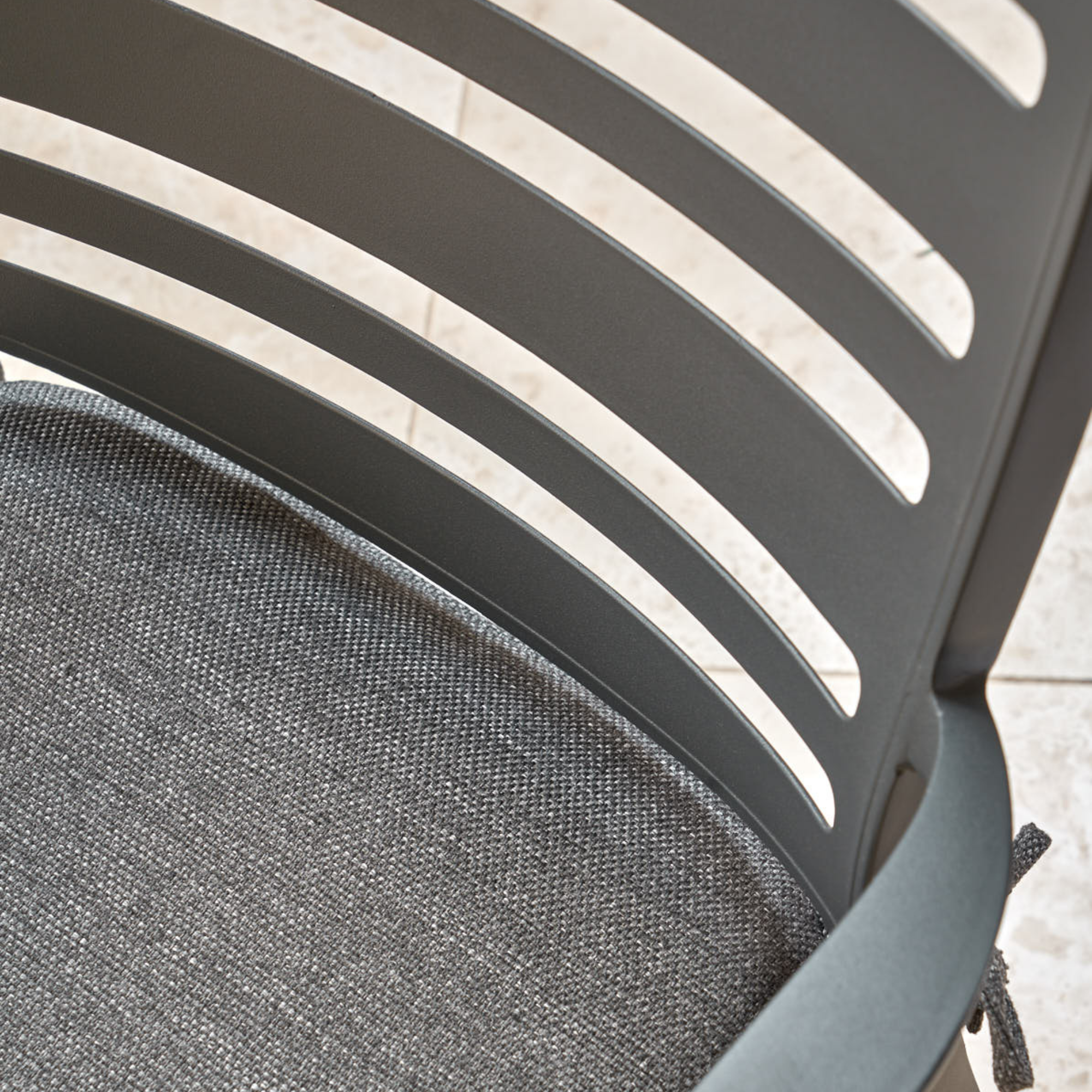 Portsea outdoor dining chair - charcoal