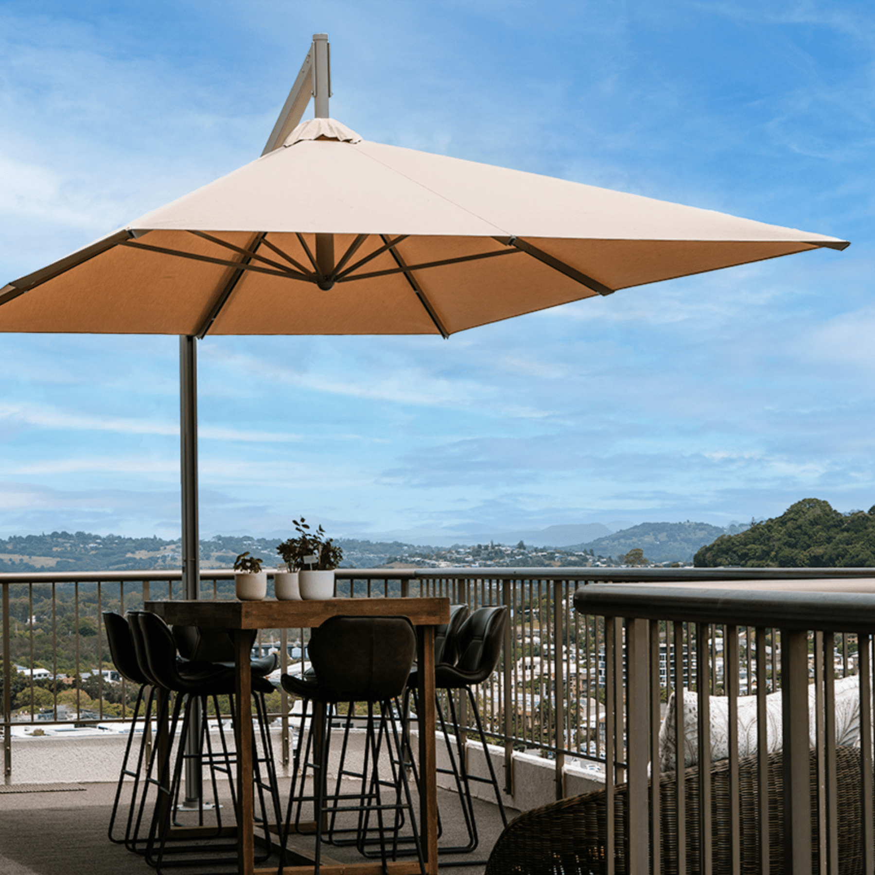 Revolvashade® Deluxe Cantilever Umbrella - Lume Outdoor Living