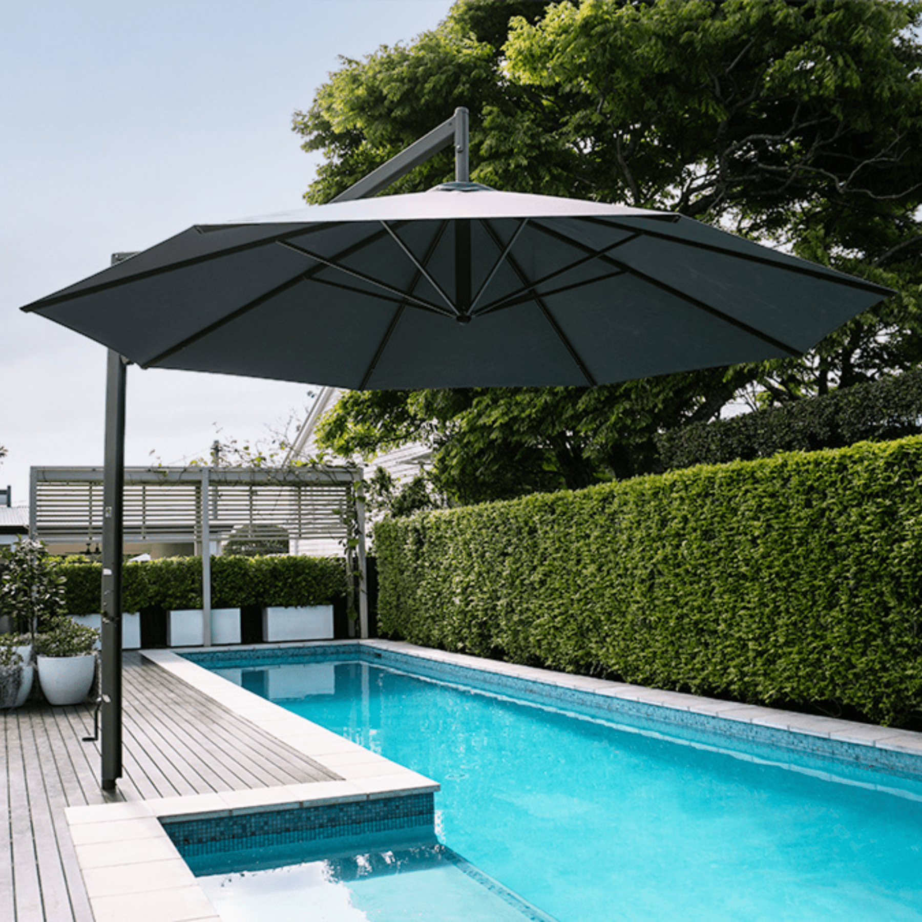 Revolvashade® Deluxe Cantilever Umbrella - Lume Outdoor Living