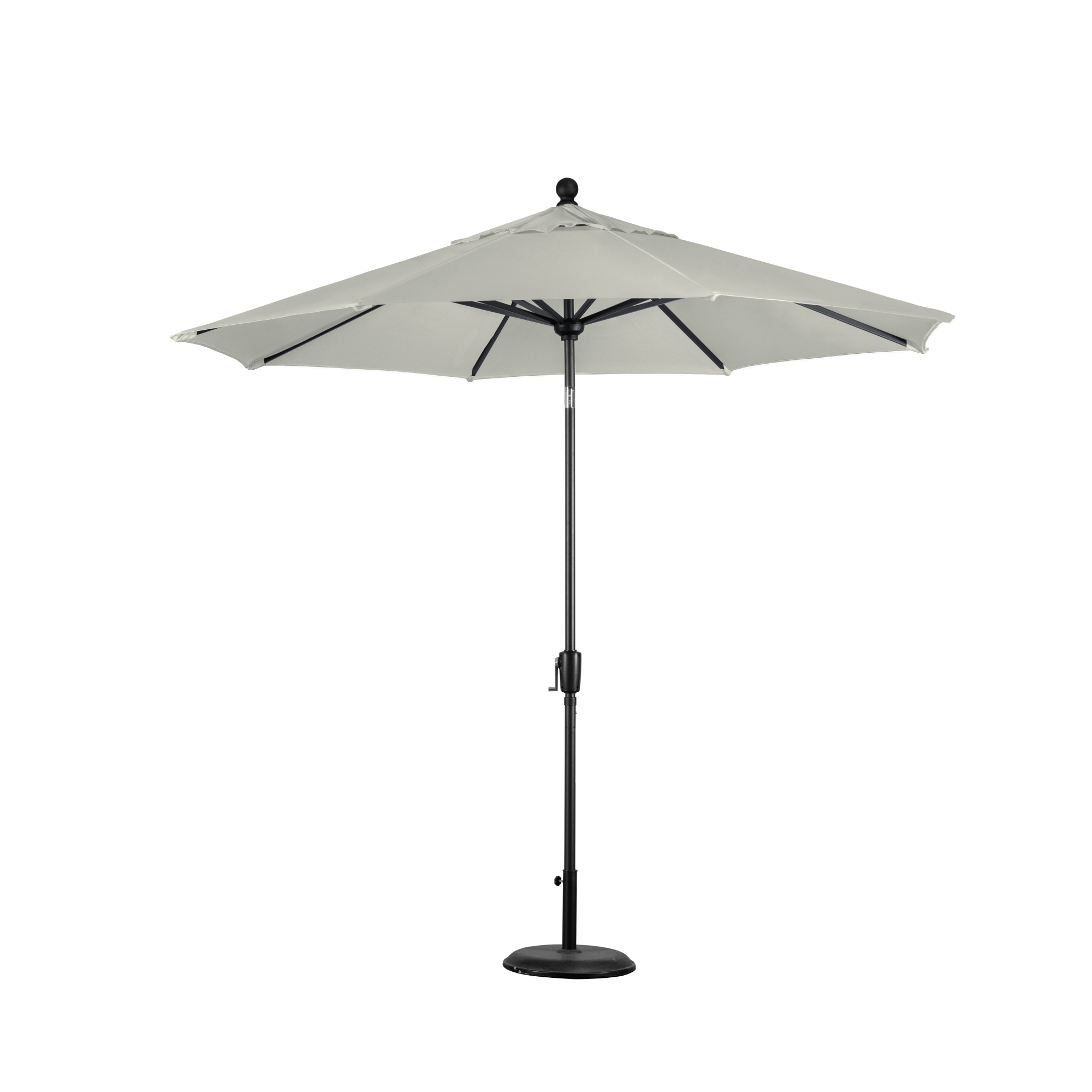 rio 270cm french grey umbrella shelta tilted