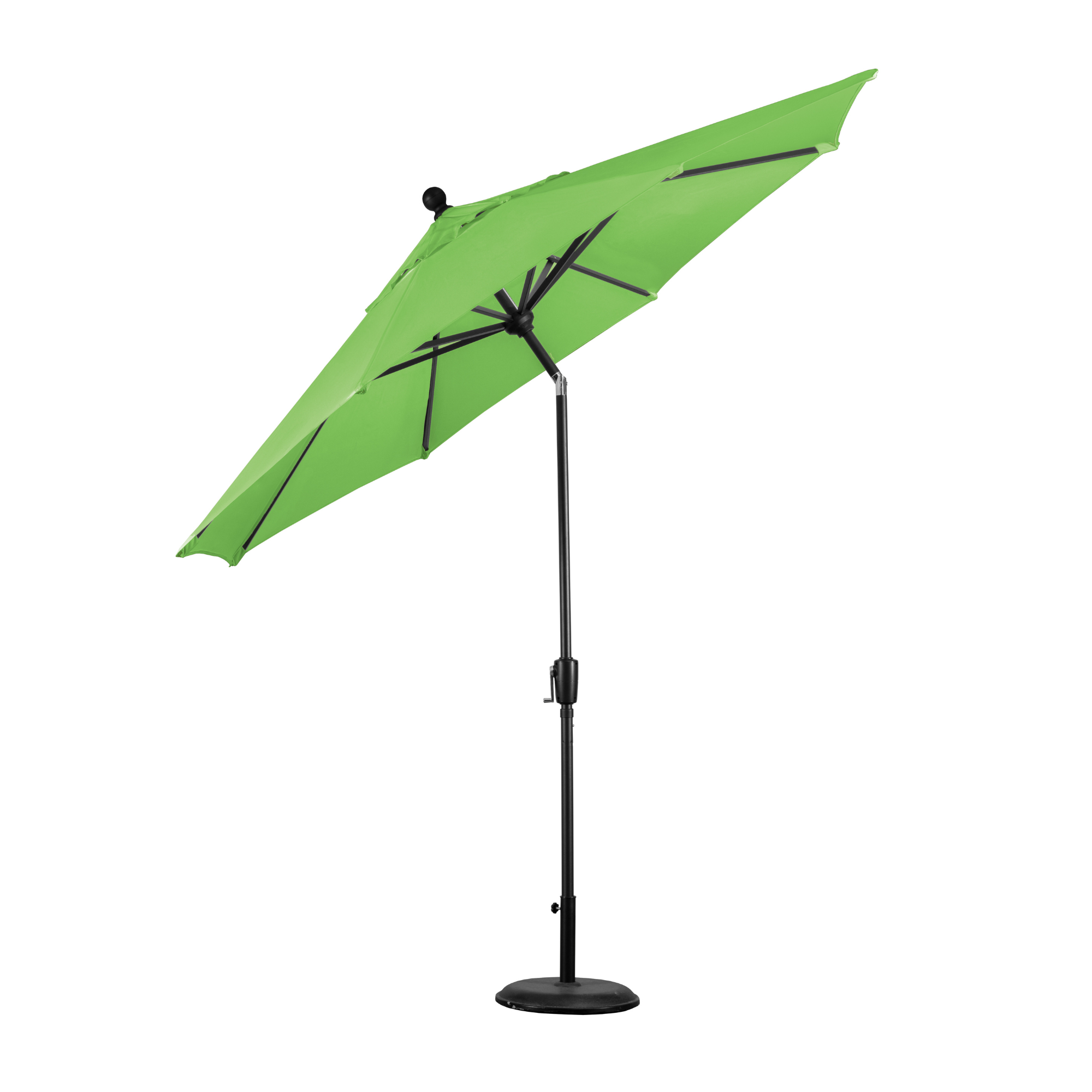 rio 270cm lime umbrella shelta tilted